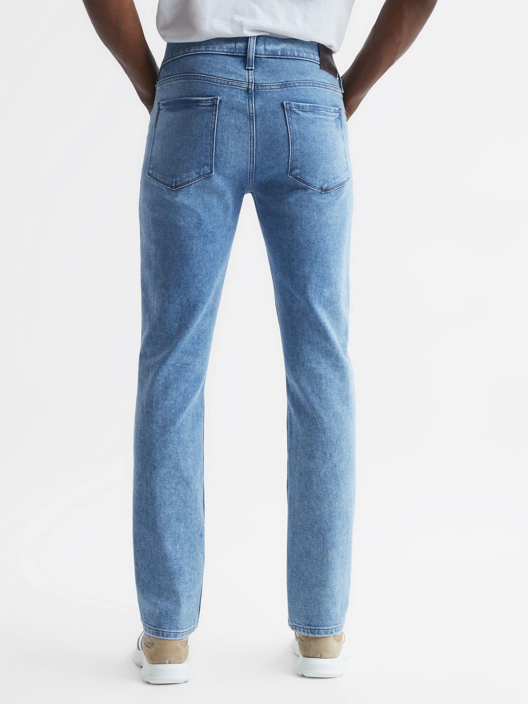 Paige High Stretch Slim Fit Jeans in Odgen Destructed - Image 5 of 7