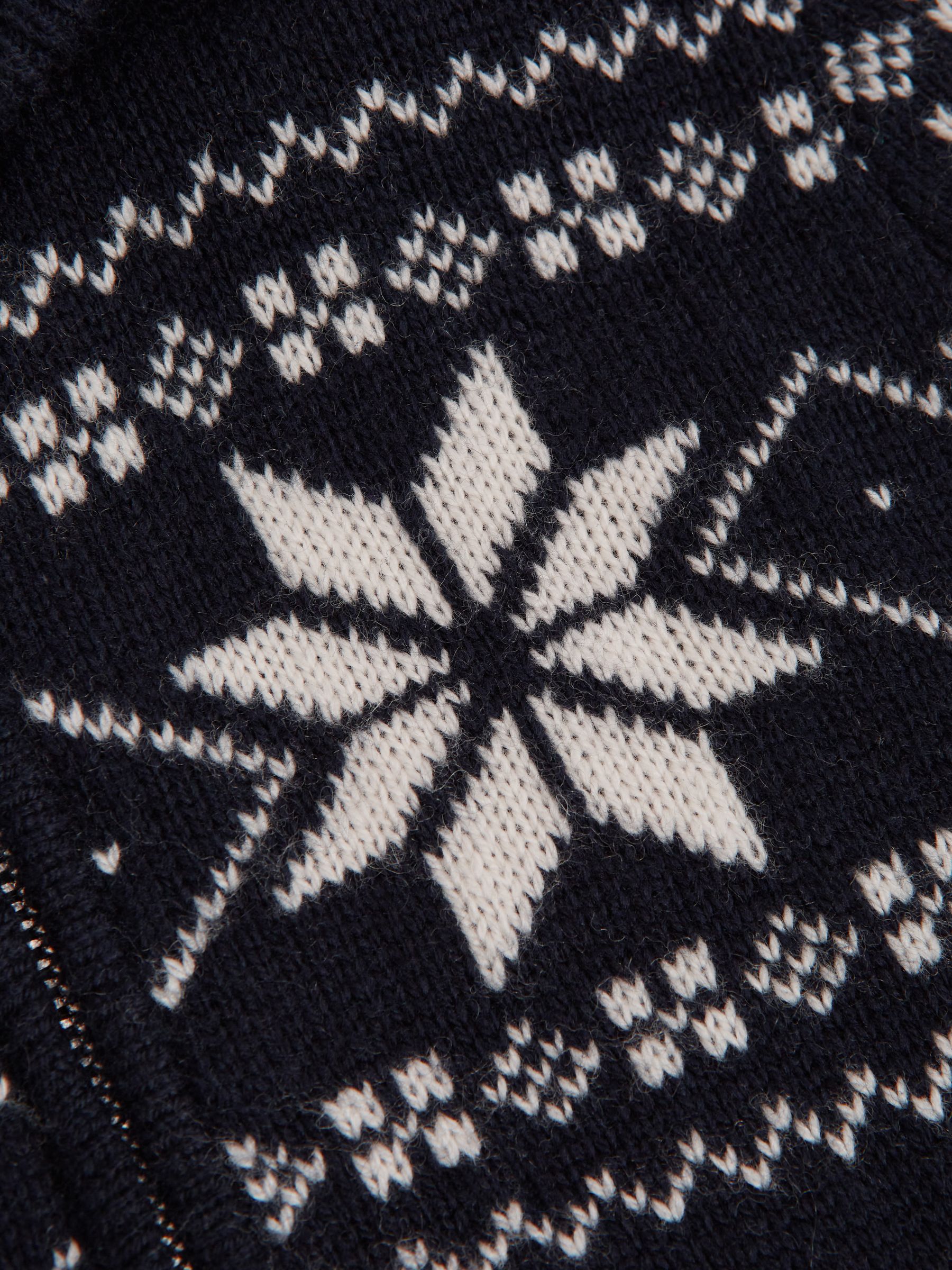 Senior Shawl Collar Zip Up Jumper in Navy - Image 6 of 6