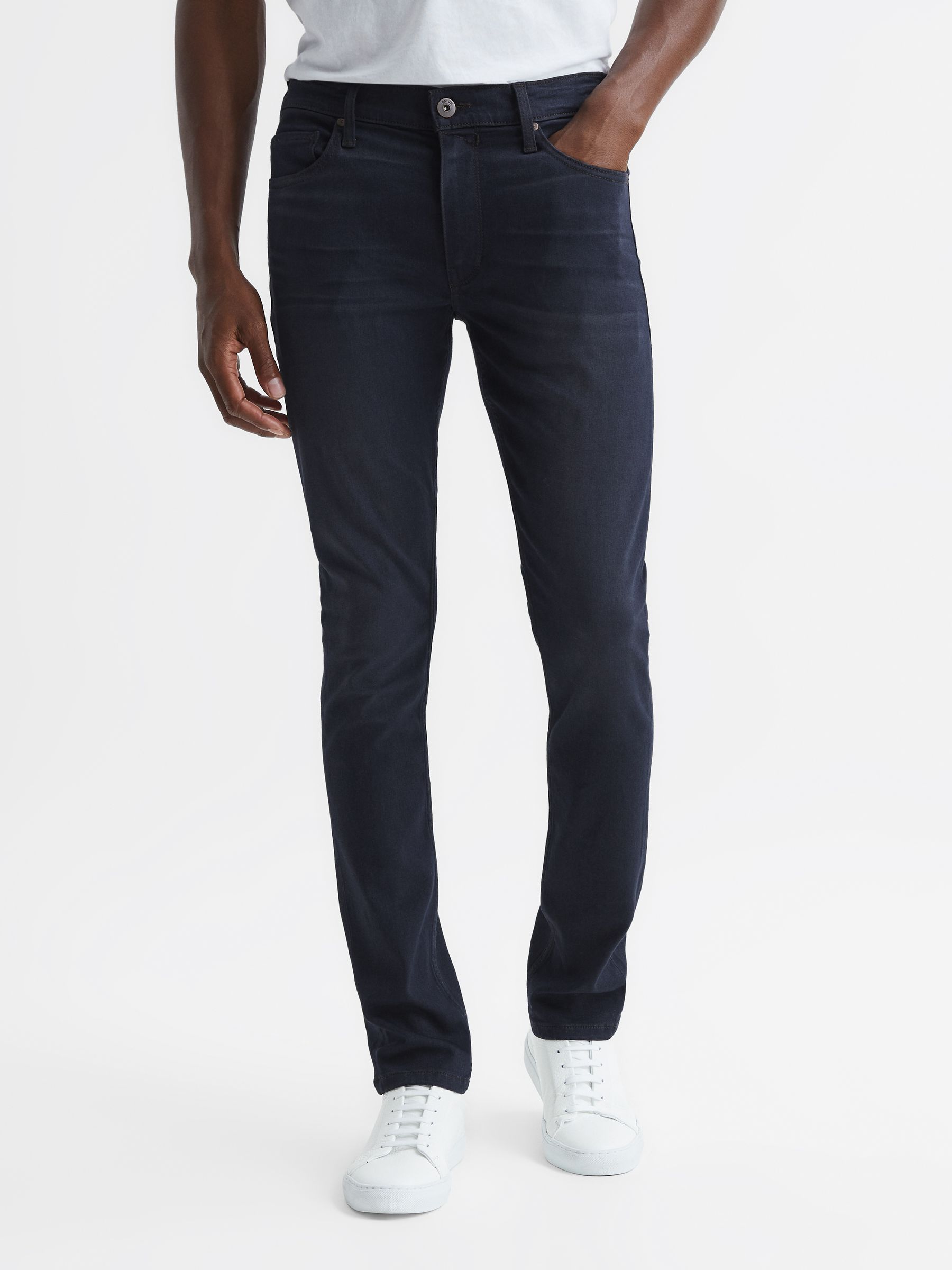 Paige High Stretch Slim Fit Jeans in Trip - Image 1 of 7