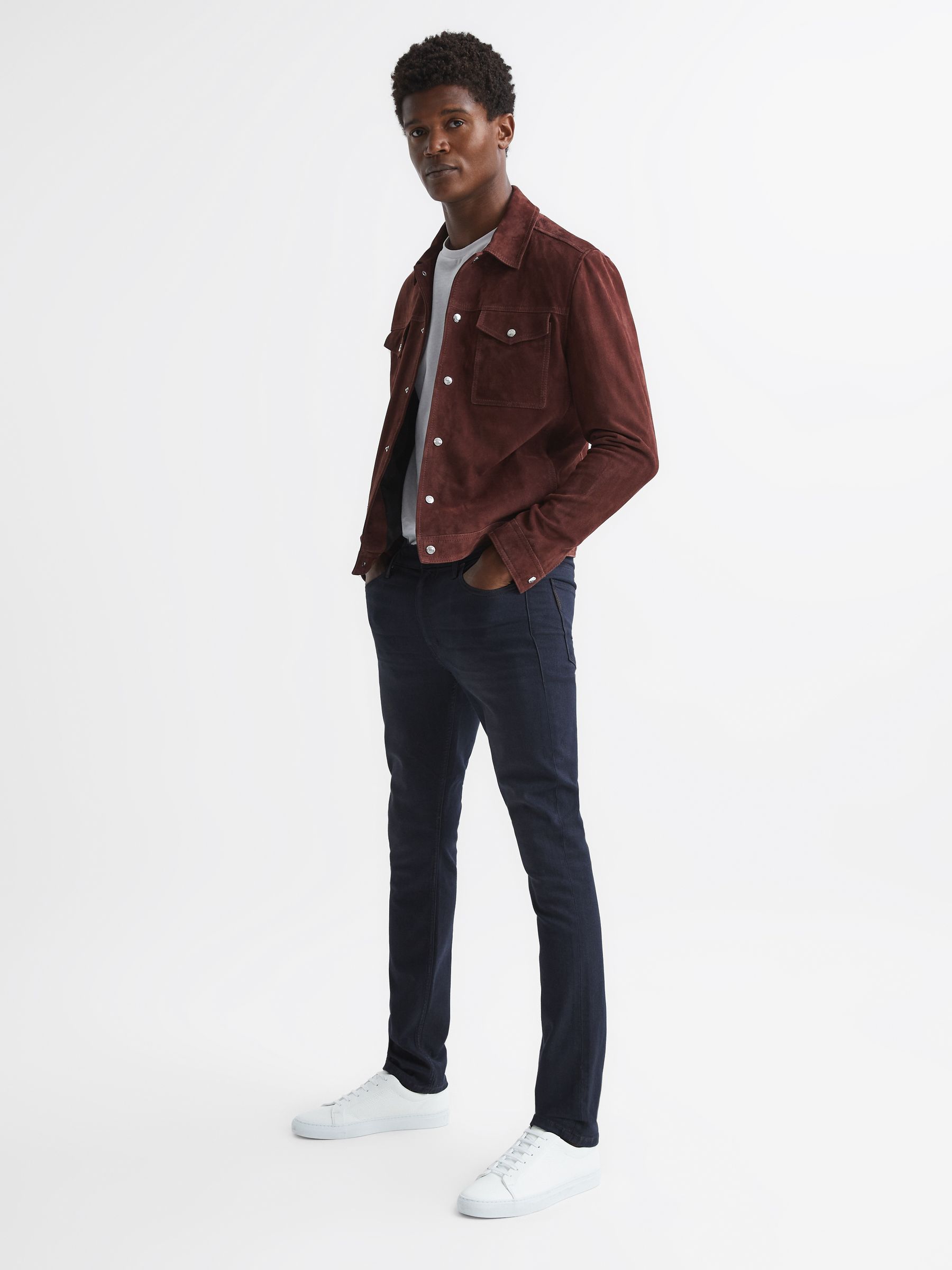 Paige High Stretch Slim Fit Jeans in Trip - Image 7 of 7