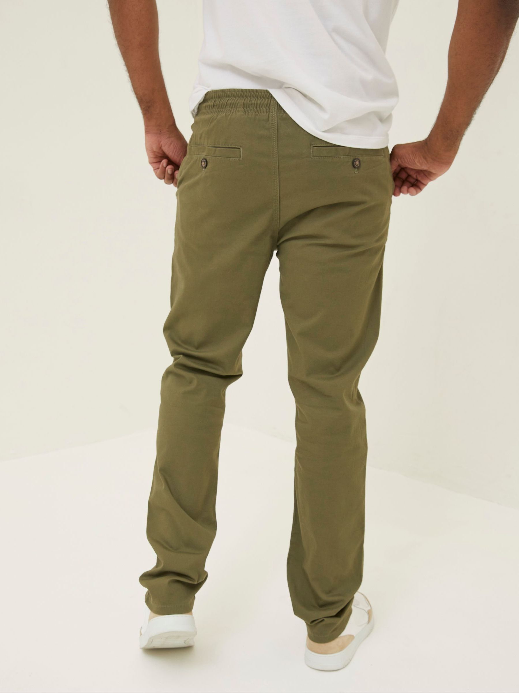 Green Straight Pull-On Trousers - Image 2 of 6 Green Straight Pull-On Trousers - Image 2 of 6