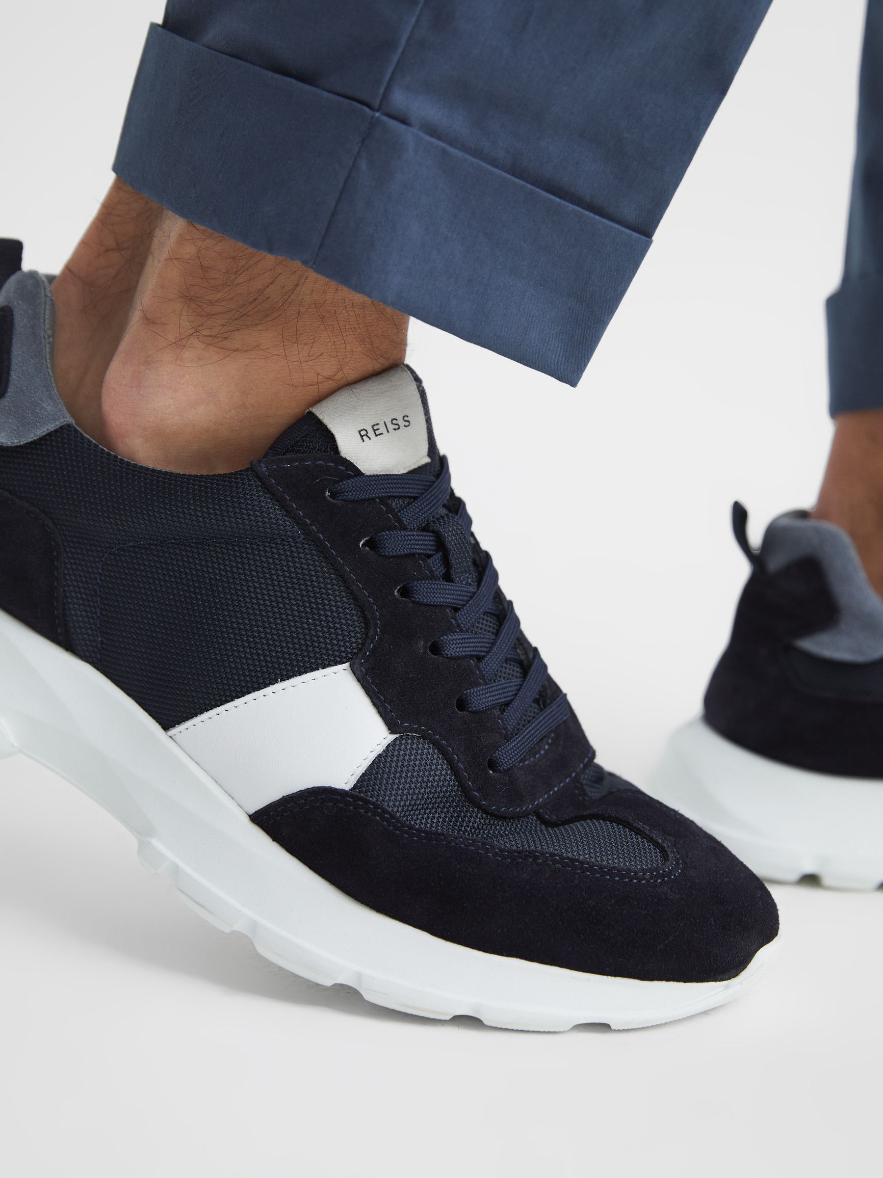 Lite Running Trainers in Navy - Image 9 of 10
