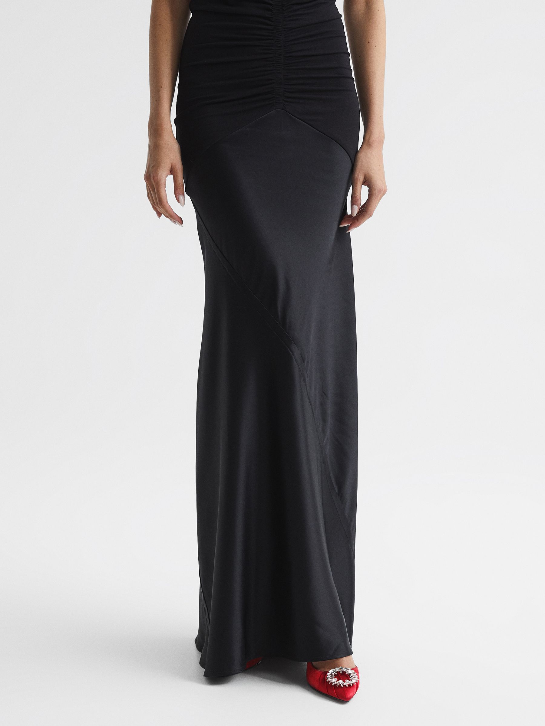 Sling Back Embellished Heels in Red - Image 3 of 7