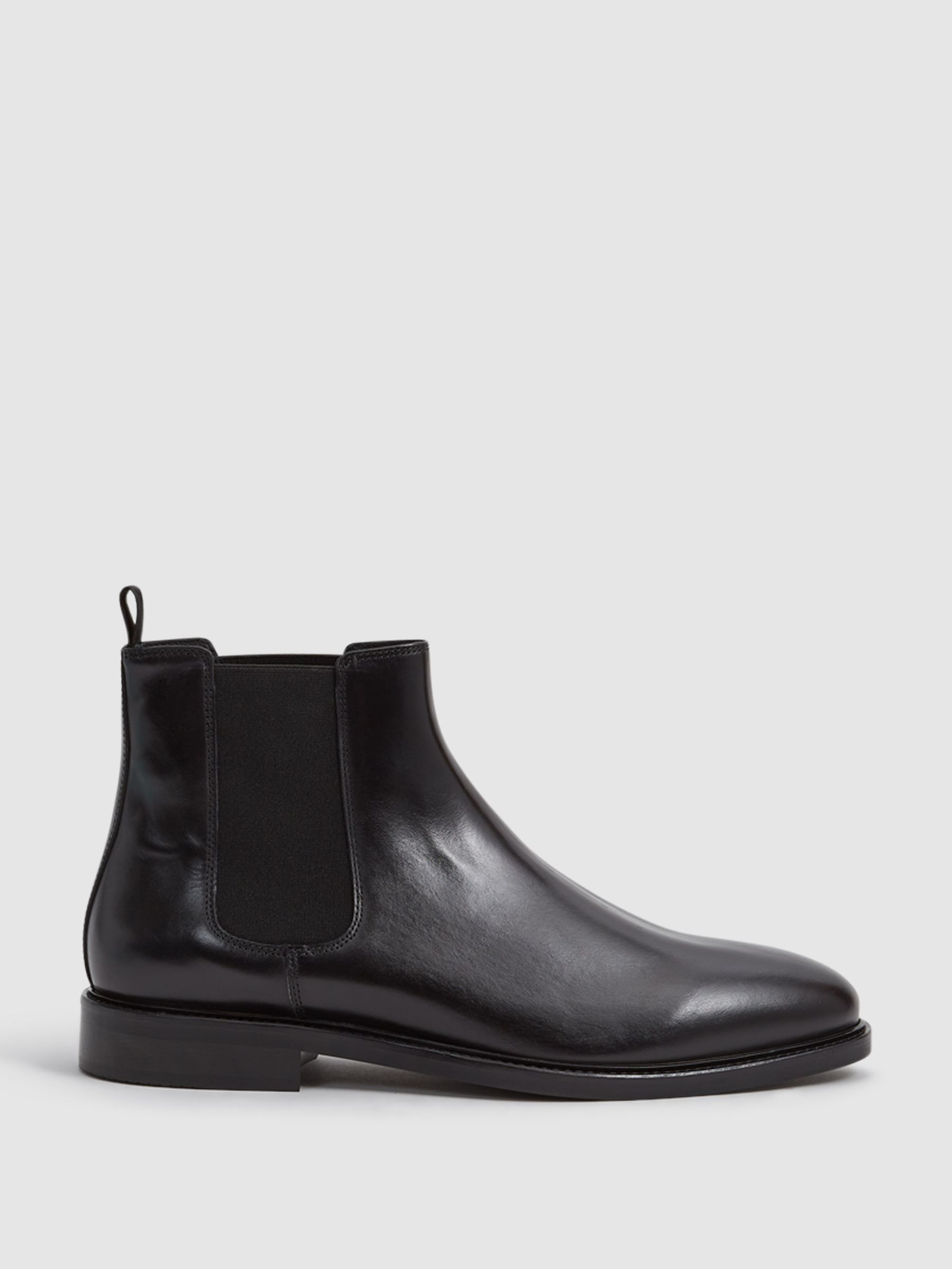 Leather Chelsea Boots in Black - Image 1 of 6