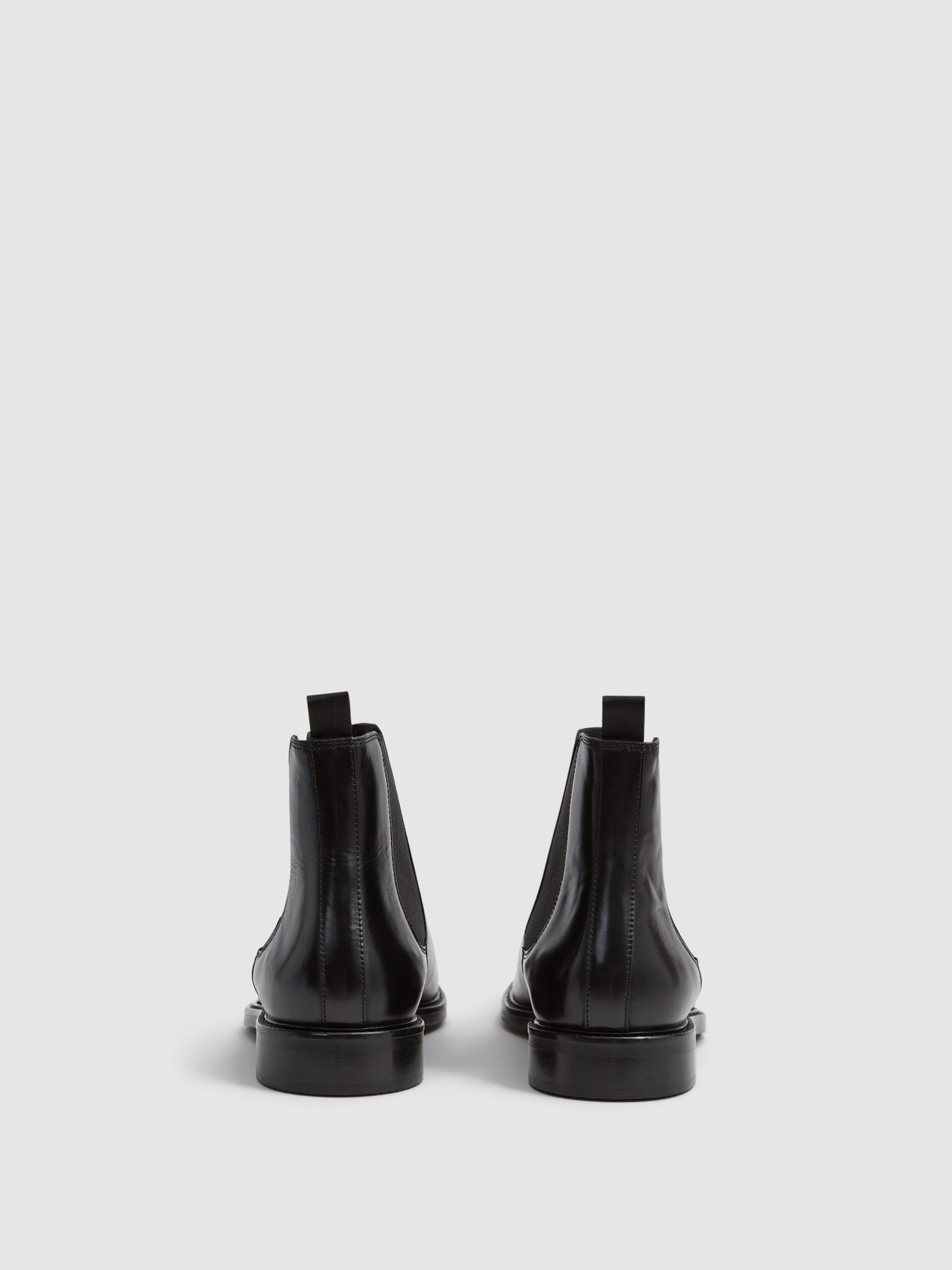Leather Chelsea Boots in Black - Image 5 of 6