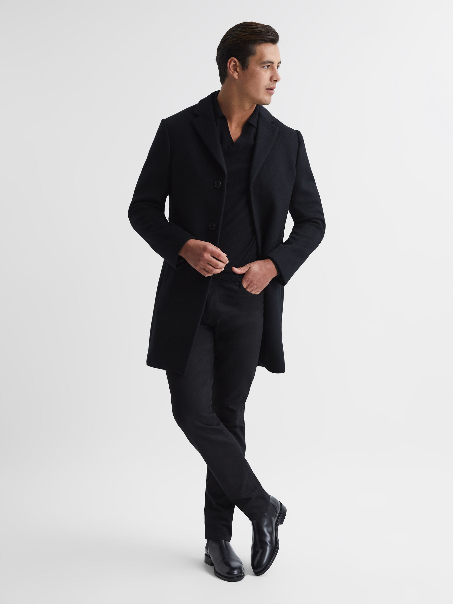 Leather Chelsea Boots in Black - Image 6 of 6