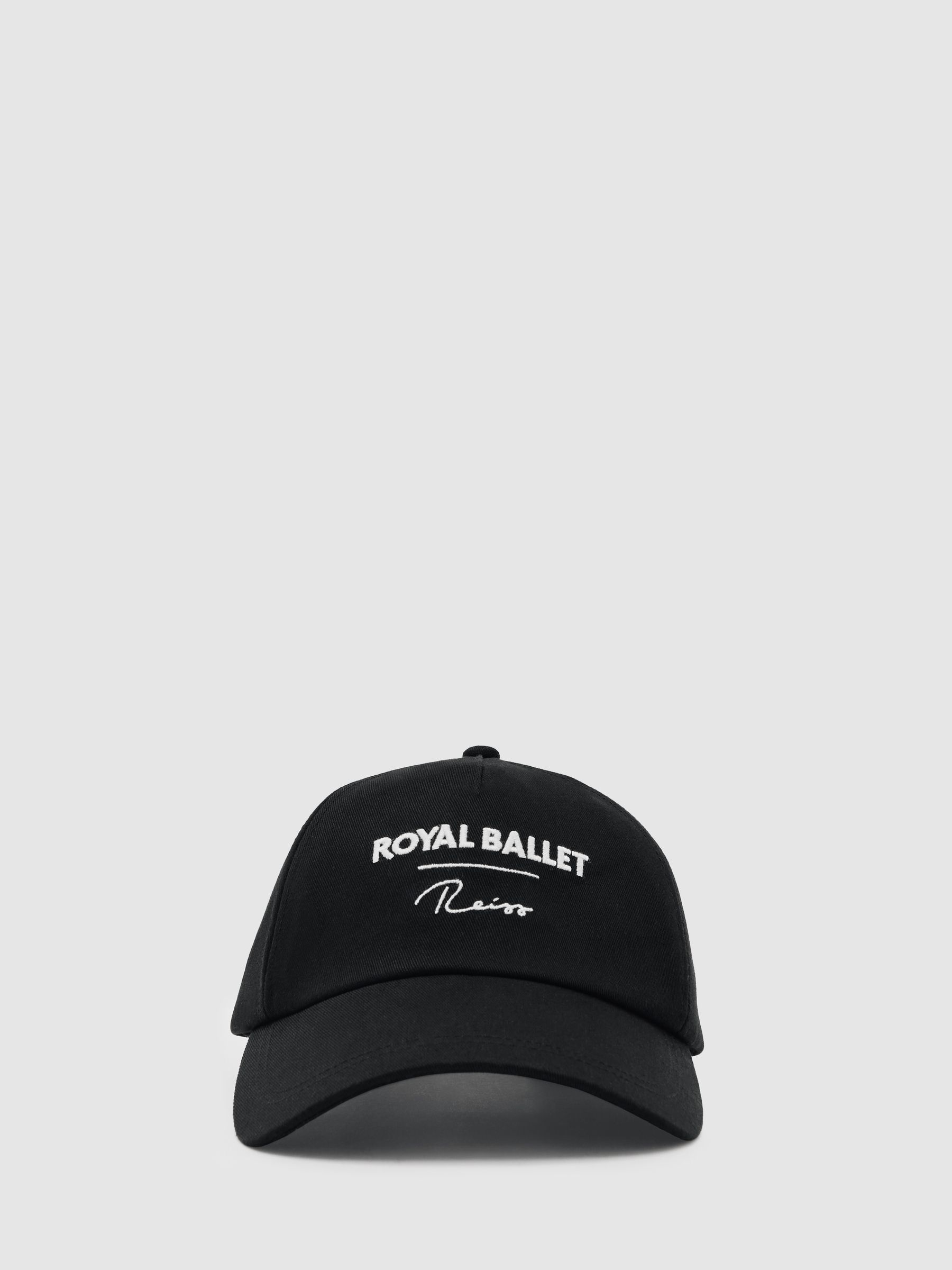 Reiss Reiss | Royal Ballet Logo Cap Unisex Fit in Black - REISS
