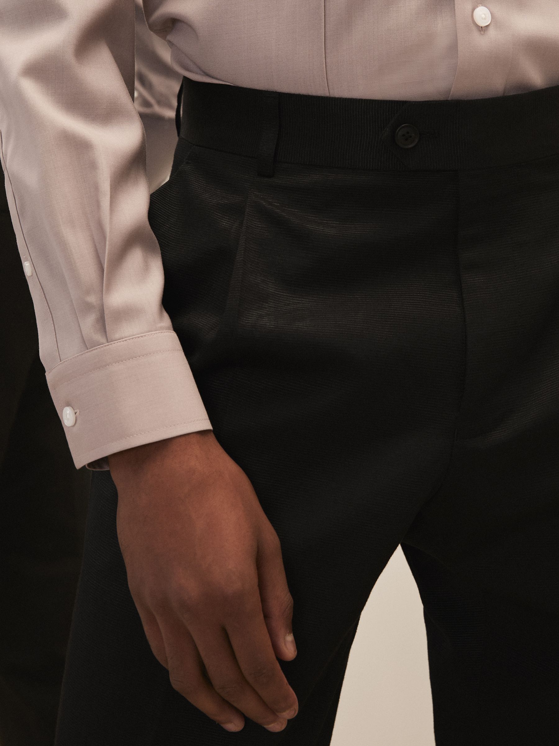 Reiss | Royal Ballet brede bukser i sort - Billede 4 af 6