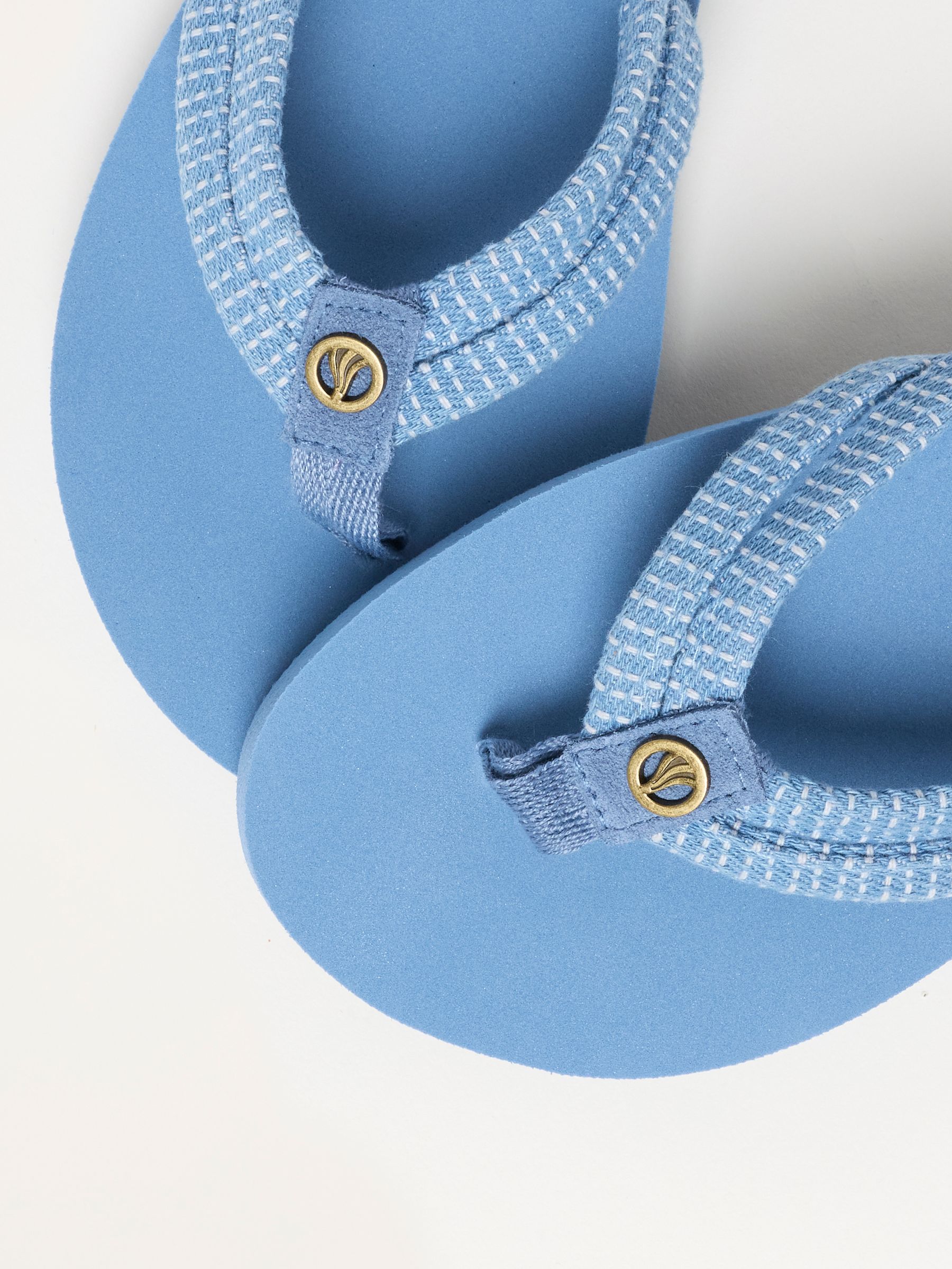 Denim Vintage Double Strap Flip Flop - Image 2 of 3 Denim Vintage Double Strap Flip Flop - Image 2 of 3