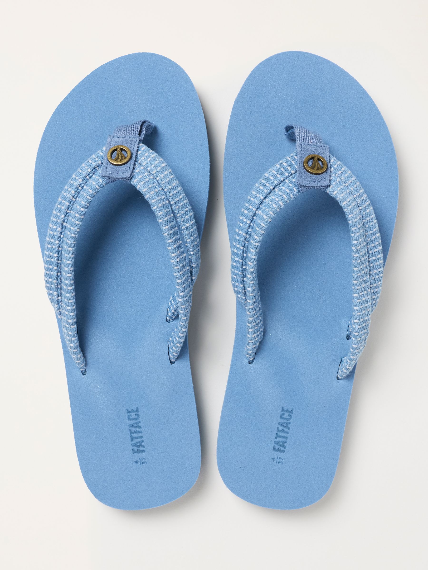 Denim Vintage Double Strap Flip Flop - Image 3 of 3 Denim Vintage Double Strap Flip Flop - Image 3 of 3