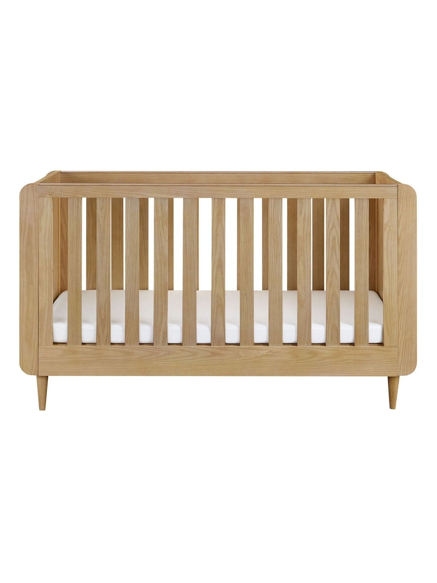 Tutti Bambini Light Oak Japandi Mini Cot Bed - Image 3 of 7