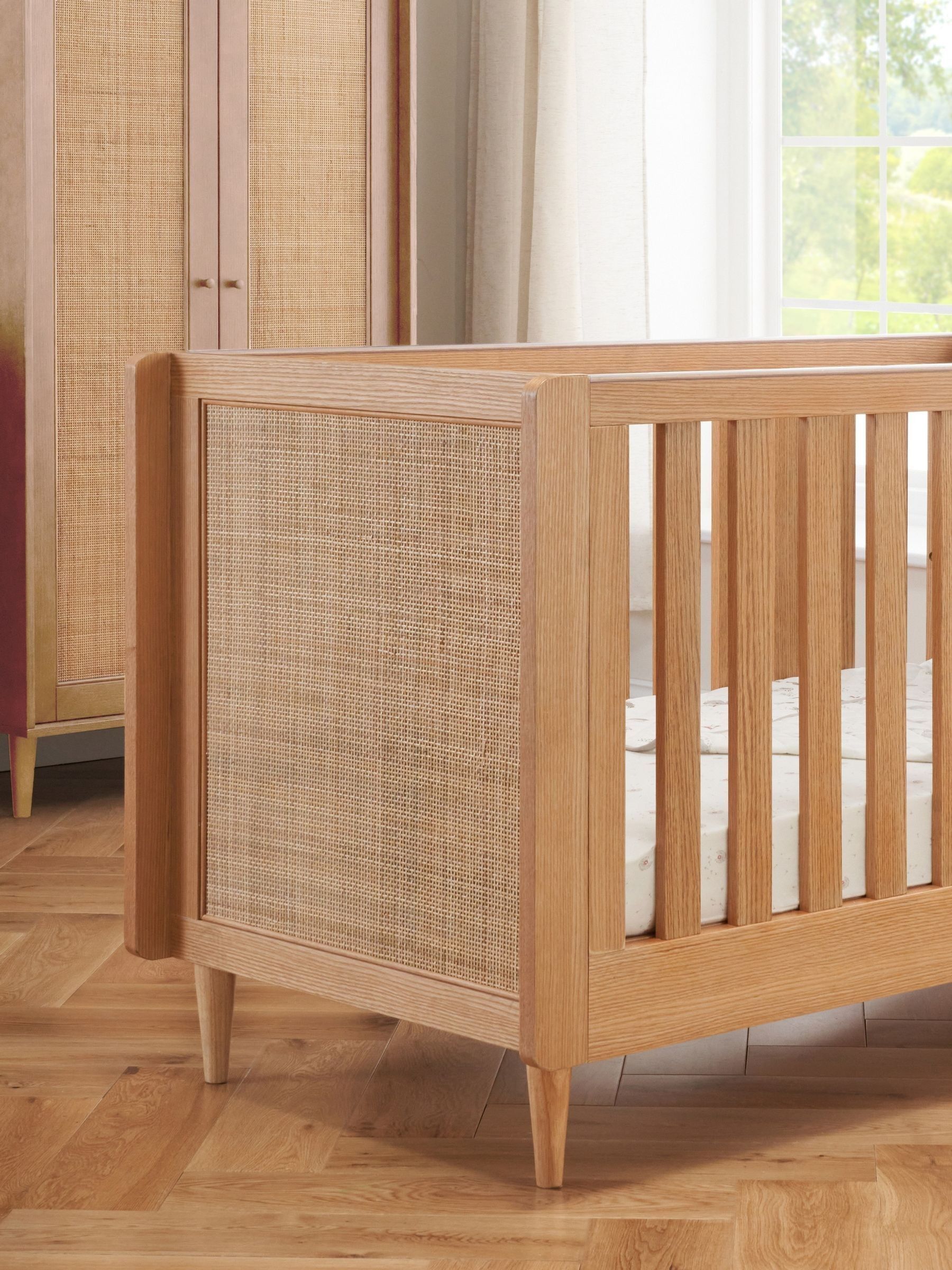 Tutti Bambini Light Oak Japandi Mini Cot Bed - Image 5 of 7