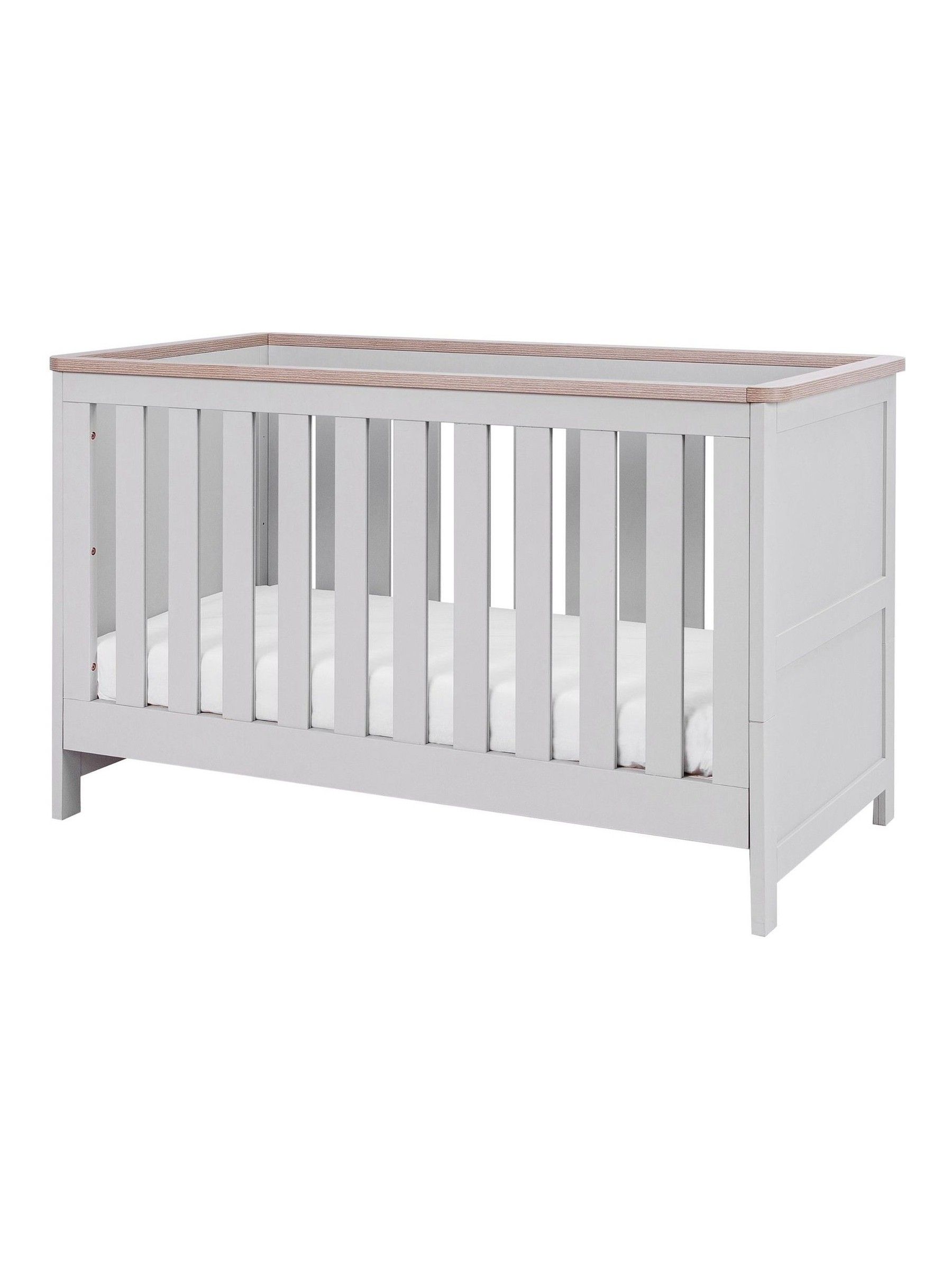 Tutti Bambini Dove Grey Oak Verona Cot Bed - Image 2 of 6