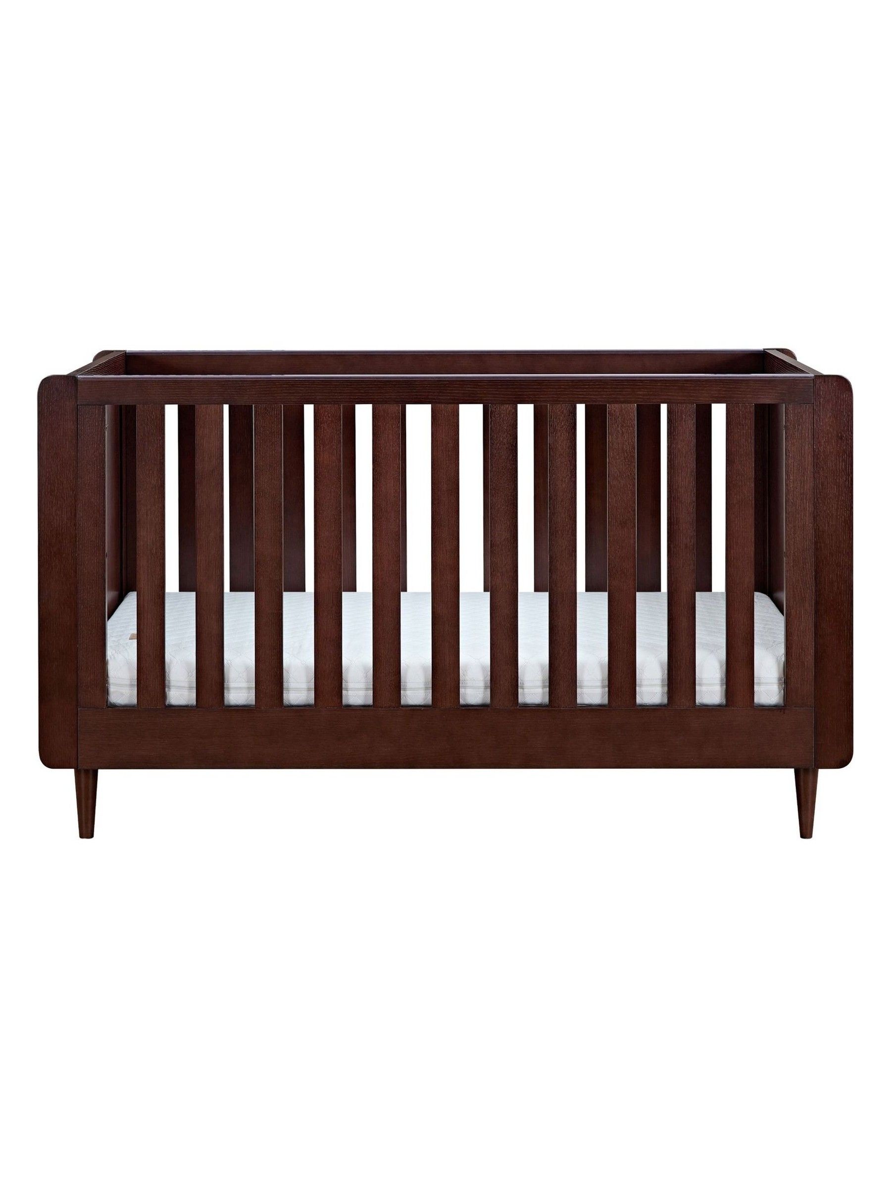 Warm Walnut Japandi Cot Bed - Image 3 of 7