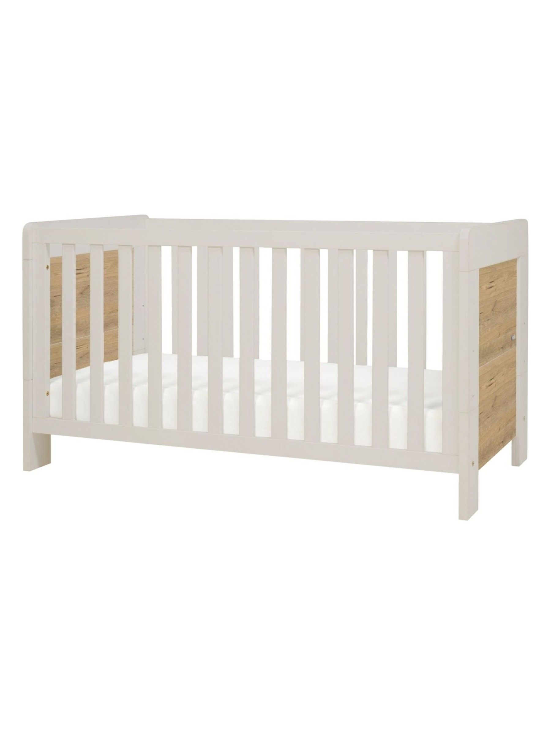 Tutti Bambini White Sand Distressed Oak Alba Mini Cot Bed - Image 7 of 7