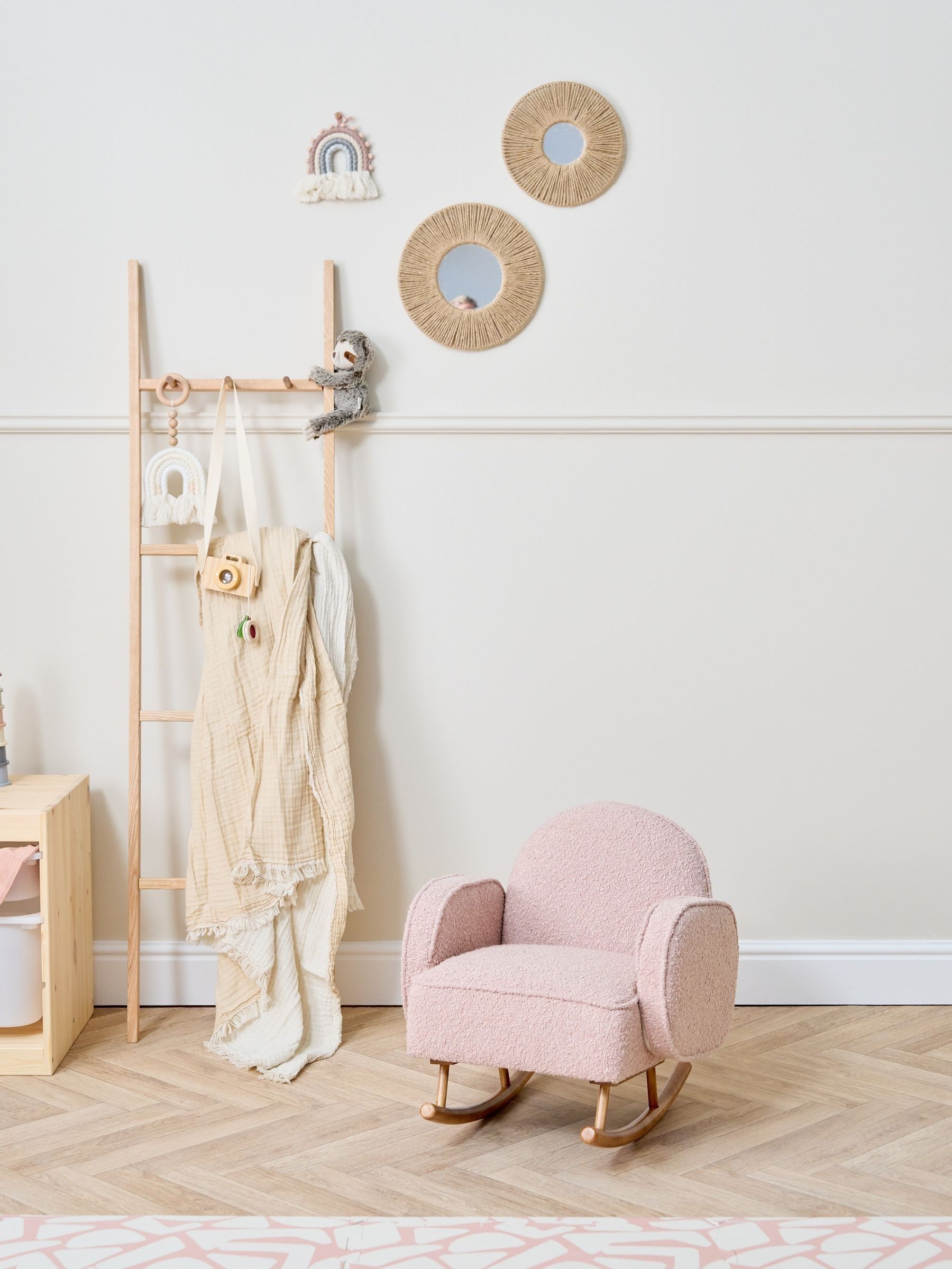 Tutti Bambini Blush Micah Mini Me Childrens Rocking Chair - Image 2 of 4