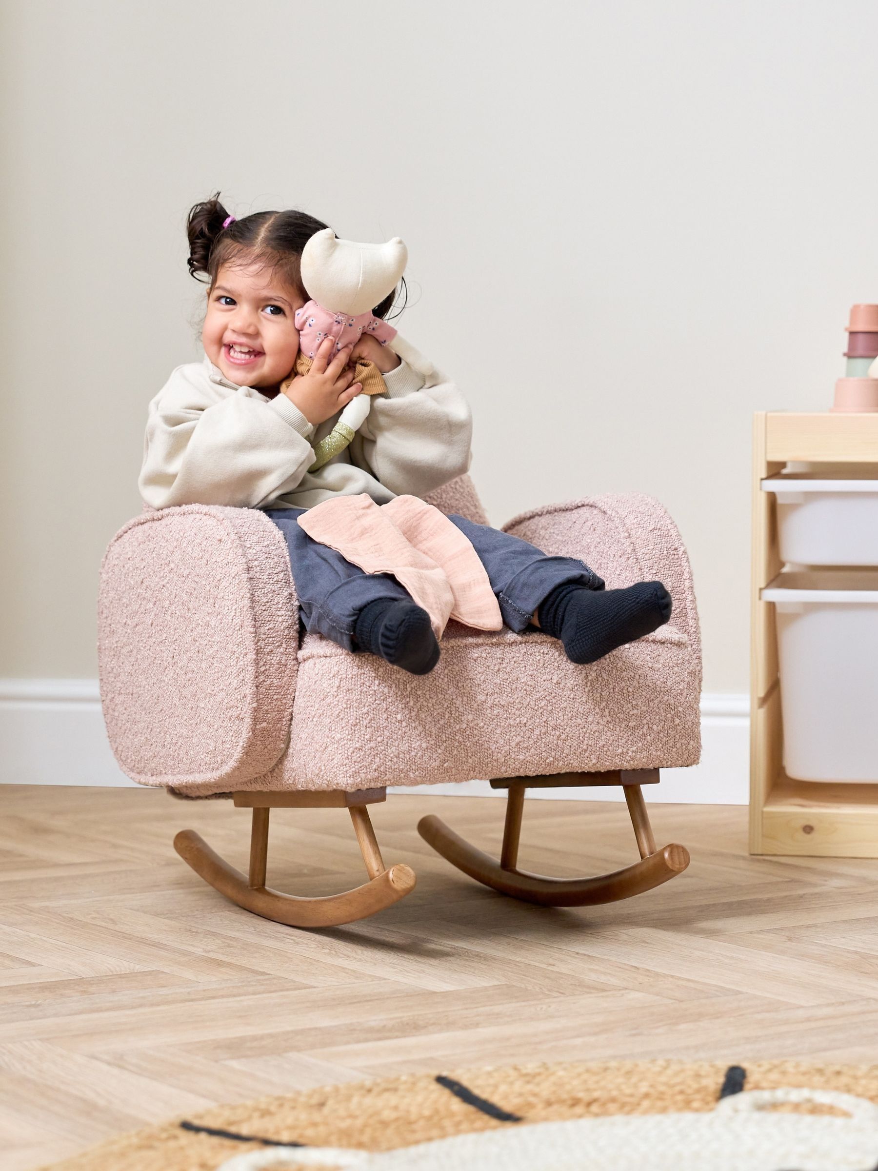 Tutti Bambini Blush Micah Mini Me Childrens Rocking Chair - Image 3 of 4