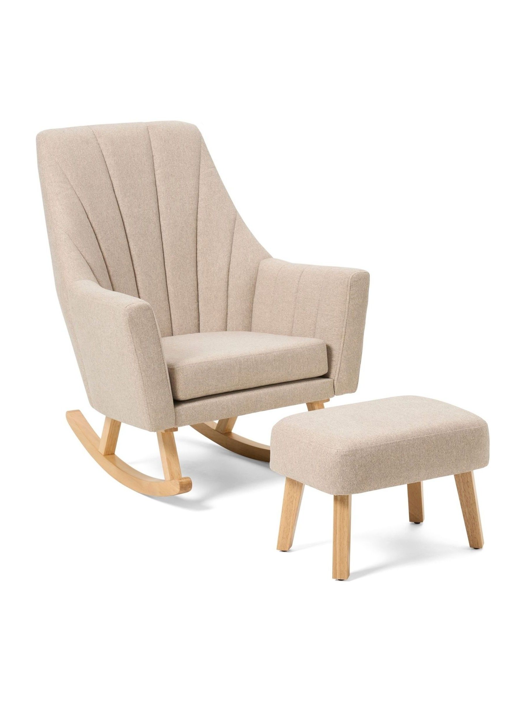 Tutti Bambini Stone Jonah Rocking Nursing Chair & Footstool - Image 5 of 5 Tutti Bambini Stone Jonah Rocking Nursing Chair & Footstool - Image 5 of 5