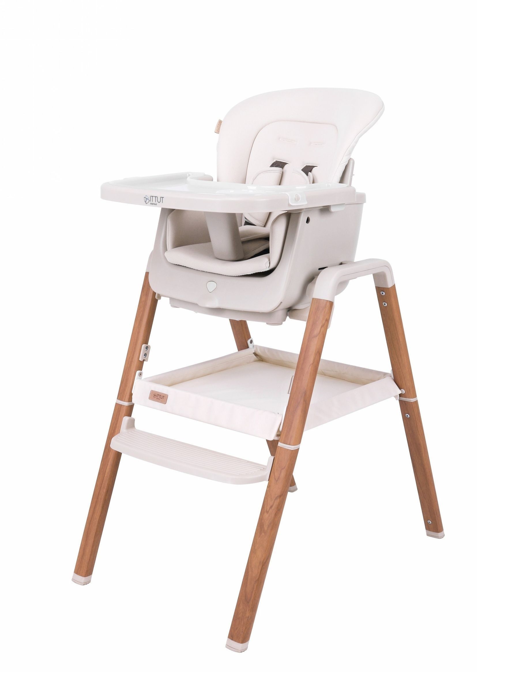 Scandi Walnut Ecru Nova Birth to 12 Years Complete Highchair Package - Image 3 of 6