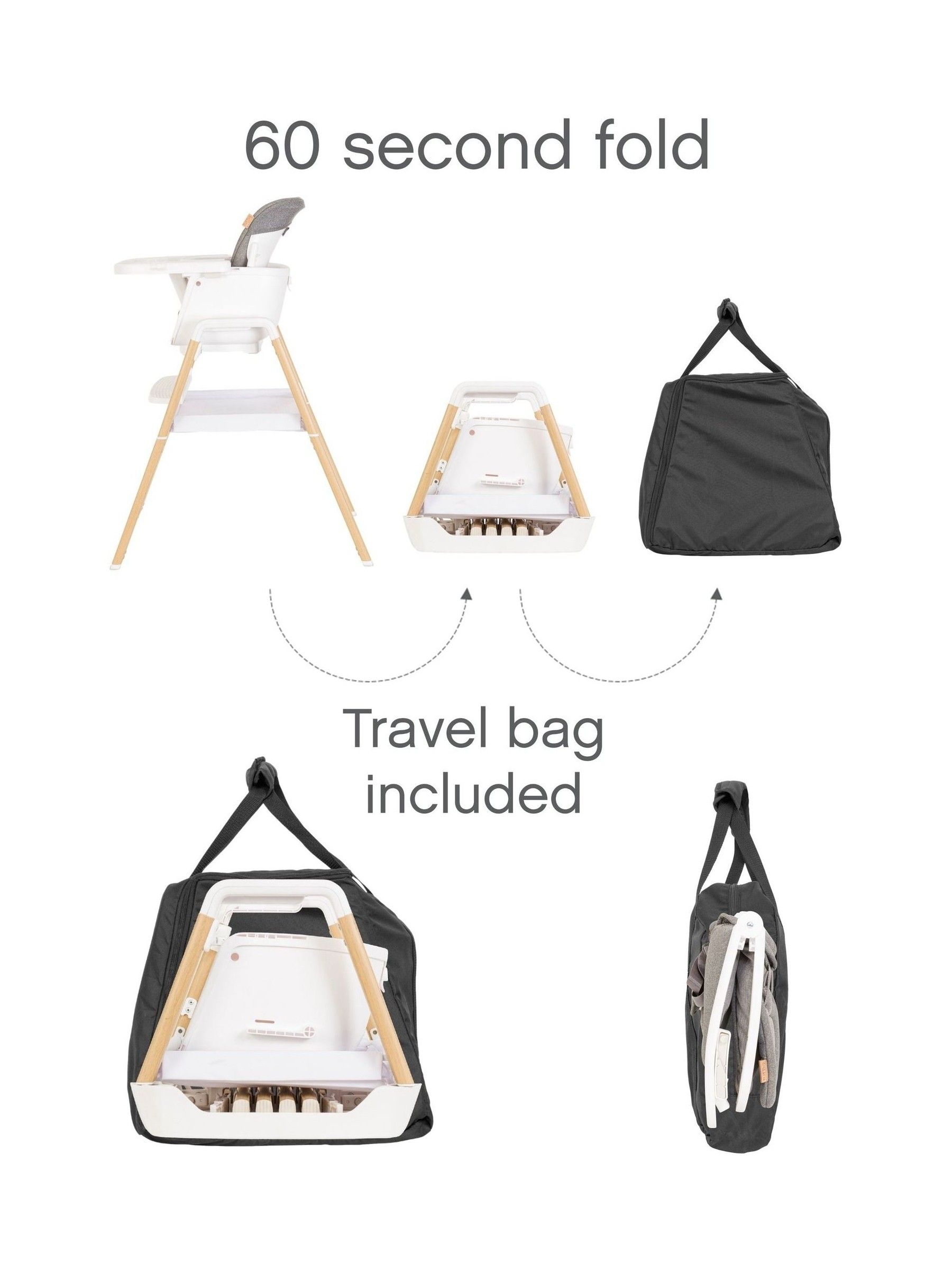 Grey Oak Nova Birth to 12 Years Complete Highchair Package - Image 7 of 7