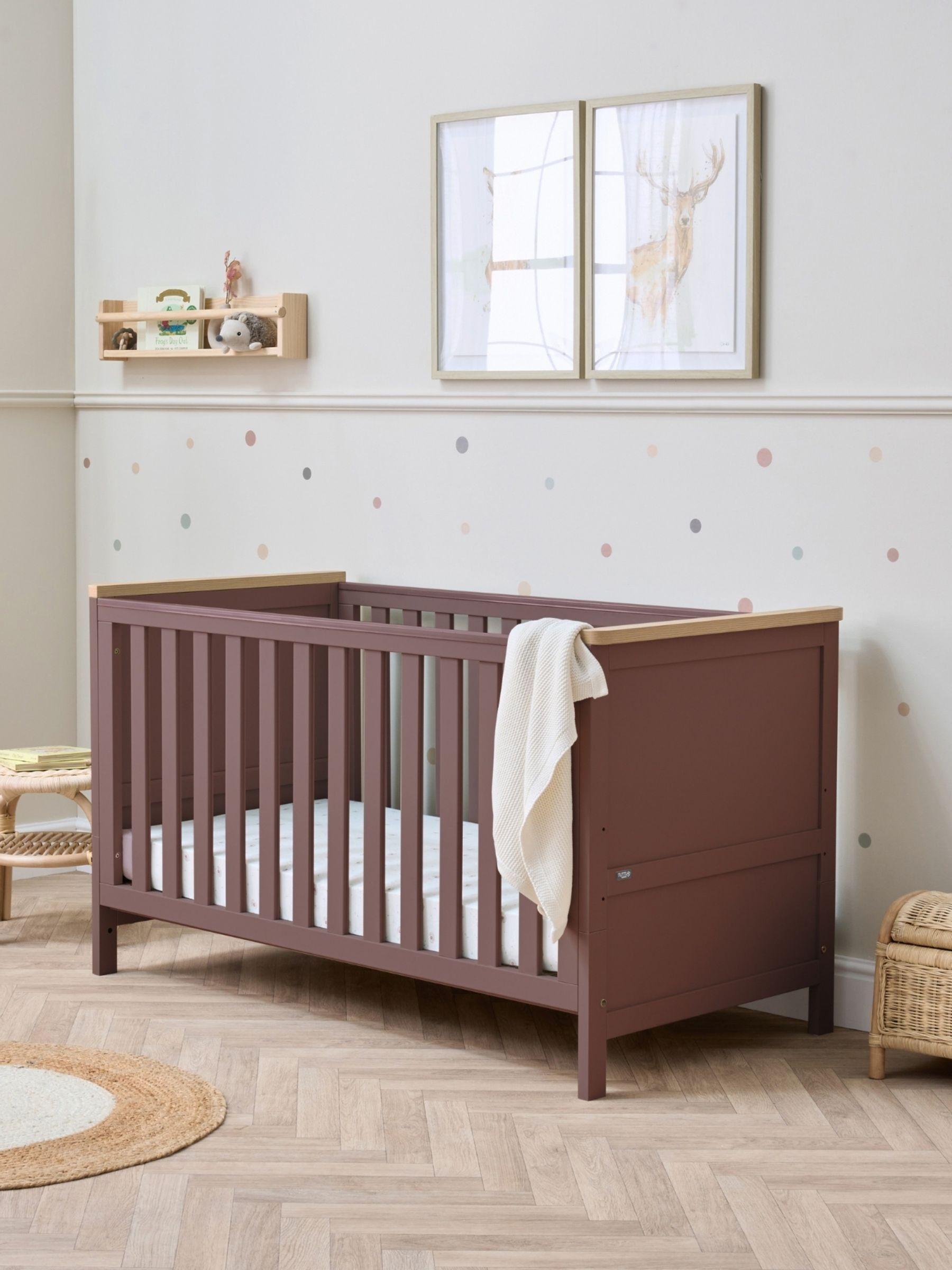 Tutti Bambini Mulberry Oak Misha Cot Bed - Image 1 of 7