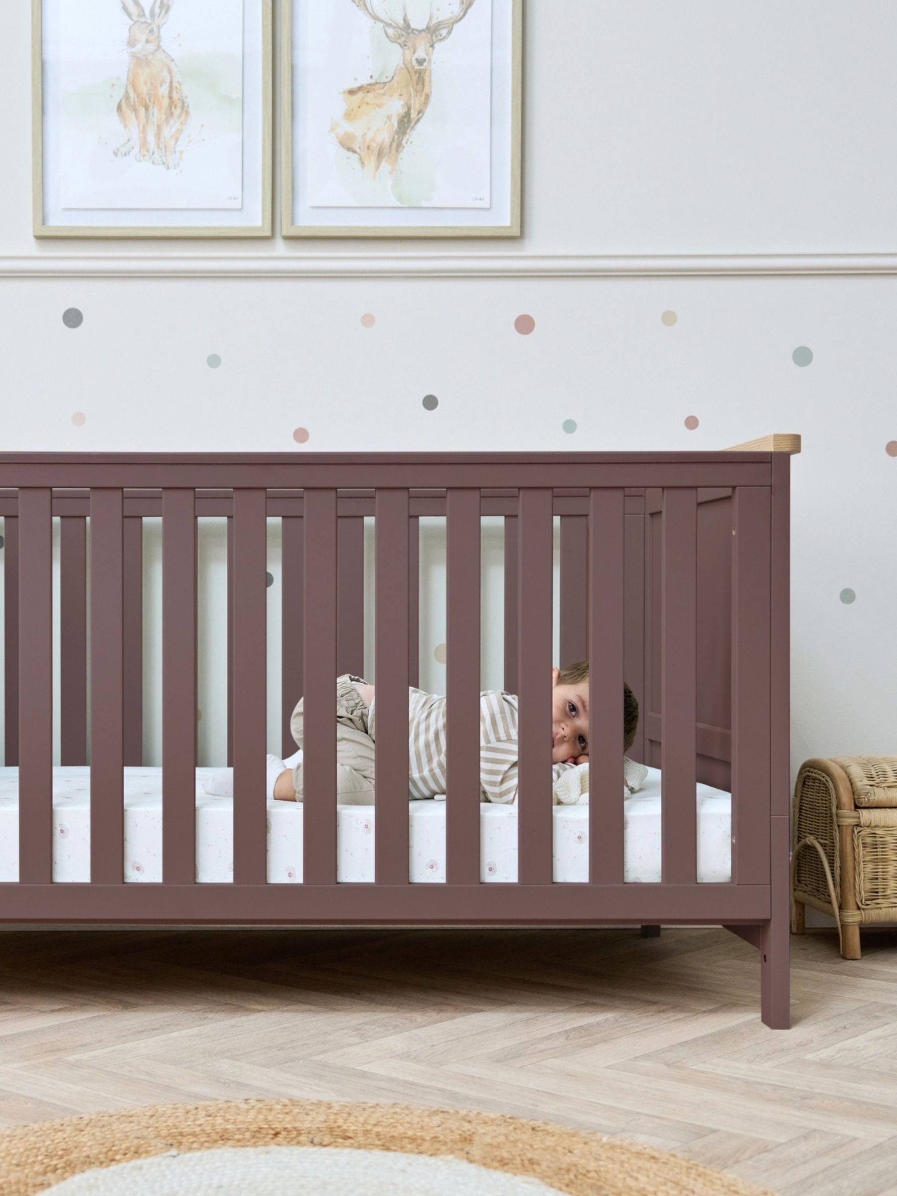 Tutti Bambini Mulberry Oak Misha Cot Bed - Image 2 of 7