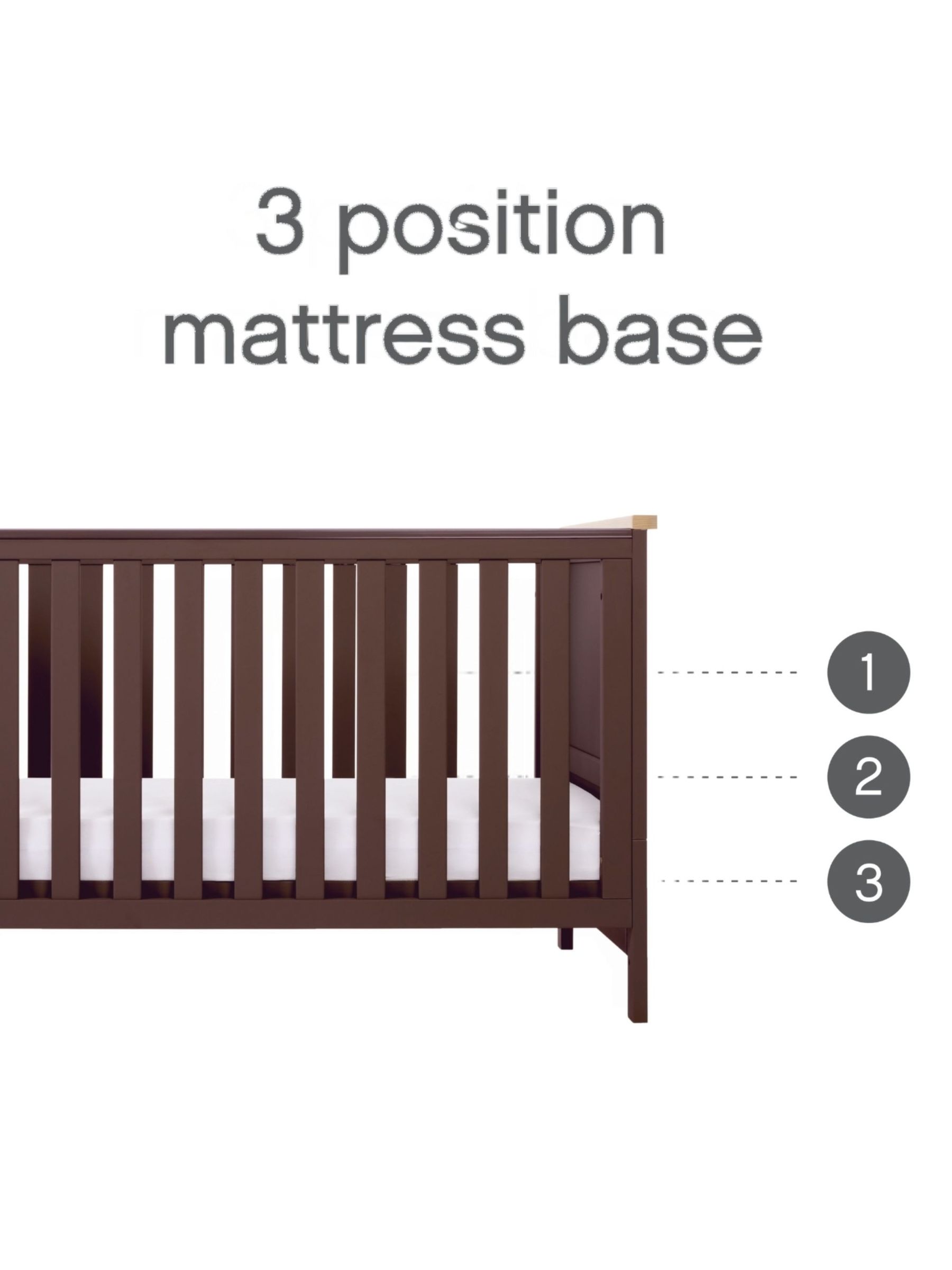 Tutti Bambini Mulberry Oak Misha Cot Bed - Image 6 of 7