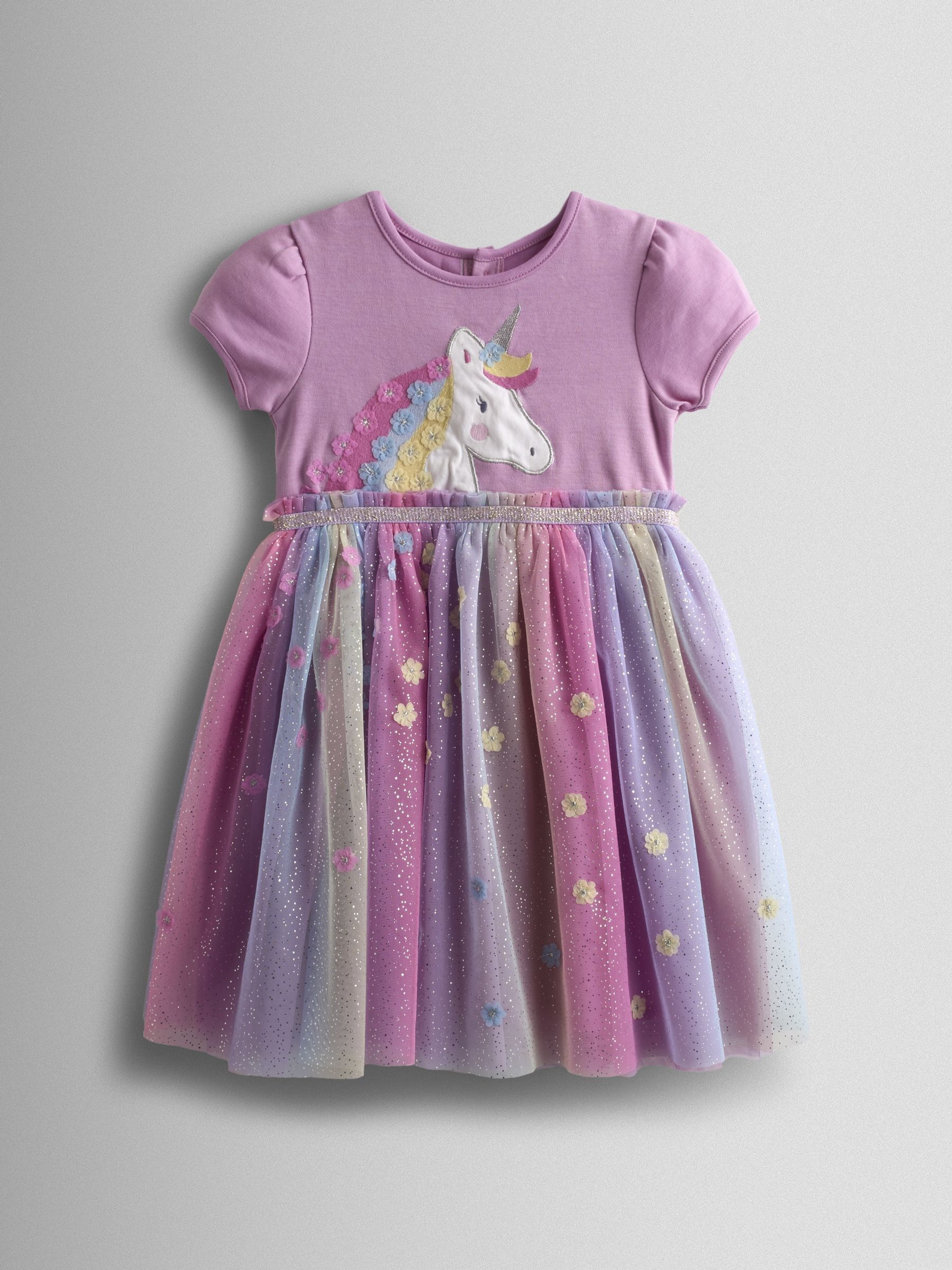 Lilac Purple Unicorn Appliqu Tulle Party Dress | JoJo Maman Bb USA Lilac Purple Unicorn Appliqu Tulle Party Dress | JoJo Maman Bb USA