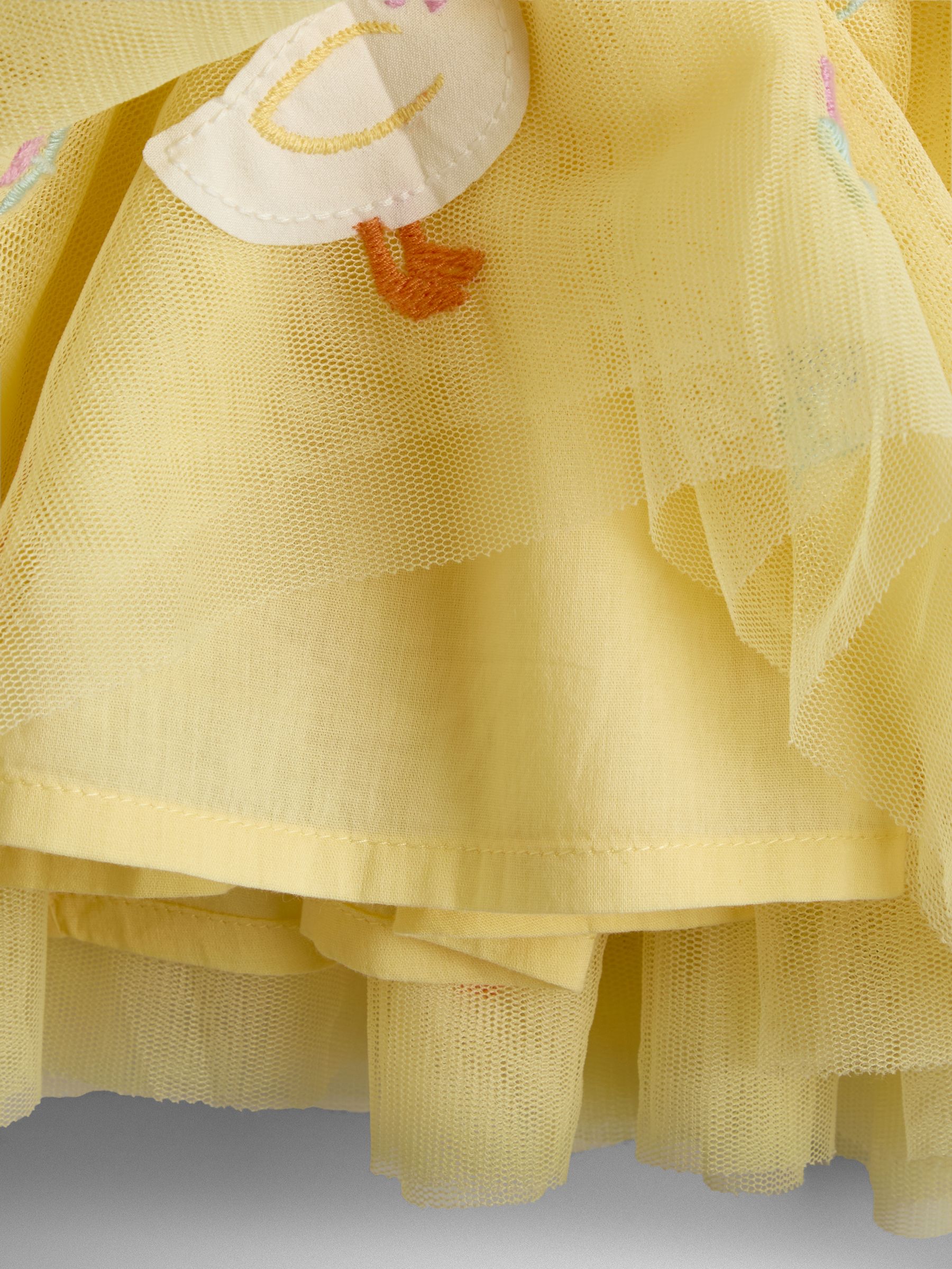Mid Yellow Easter Appliqué Tulle Party Dress - Image 3 of 4