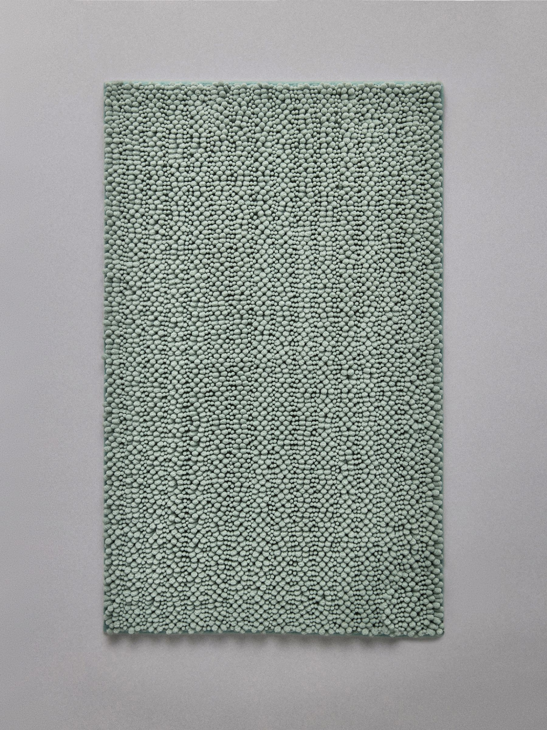 3 Pack Green/Grey Textured Bobble Bath Mats - Image 5 of 6