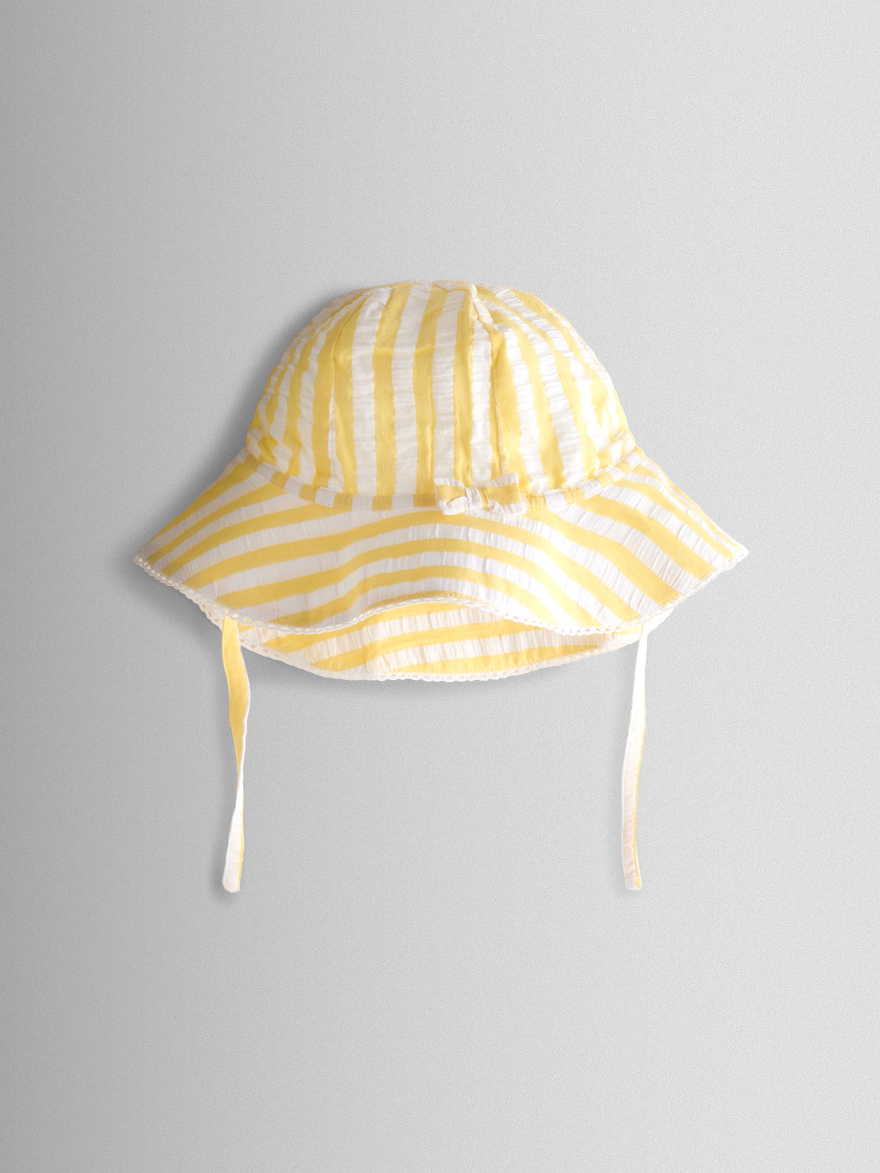 Yellow Duck Appliqué Button Front Dress & Hat Set - Image 4 of 9