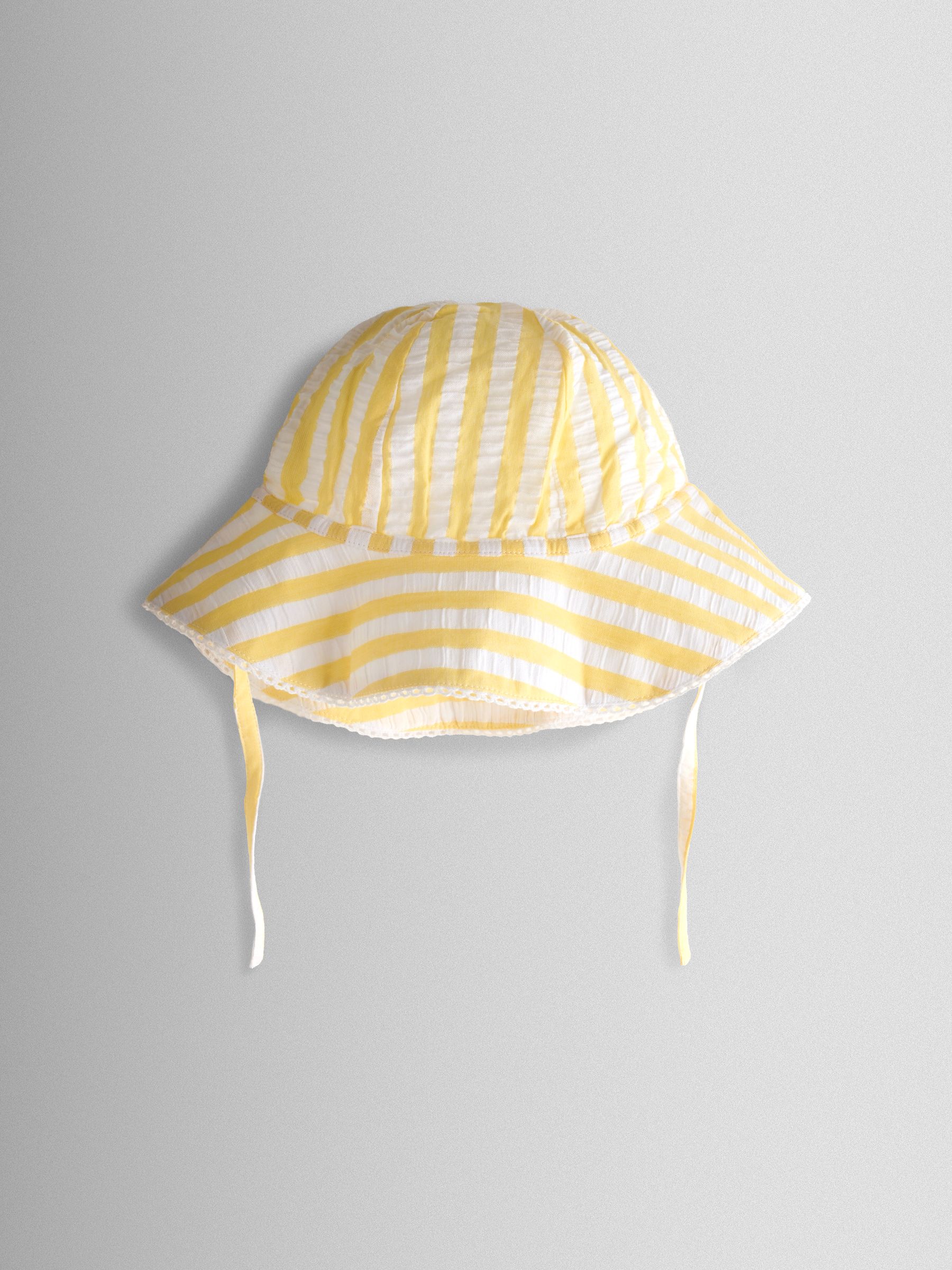 Yellow Duck Appliqué Button Front Dress & Hat Set - Image 5 of 9