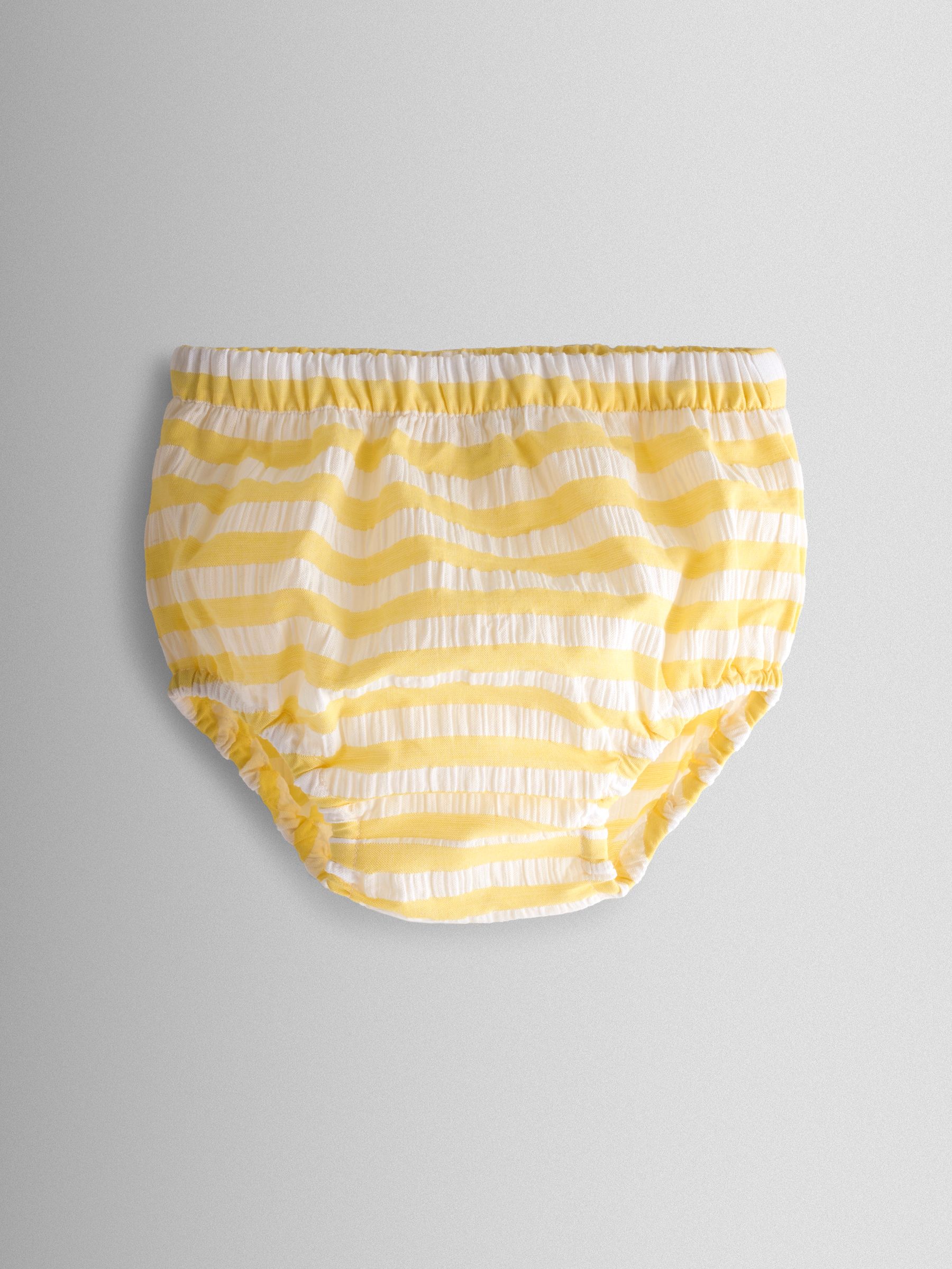 Yellow Duck Appliqué Button Front Dress & Hat Set - Image 6 of 9