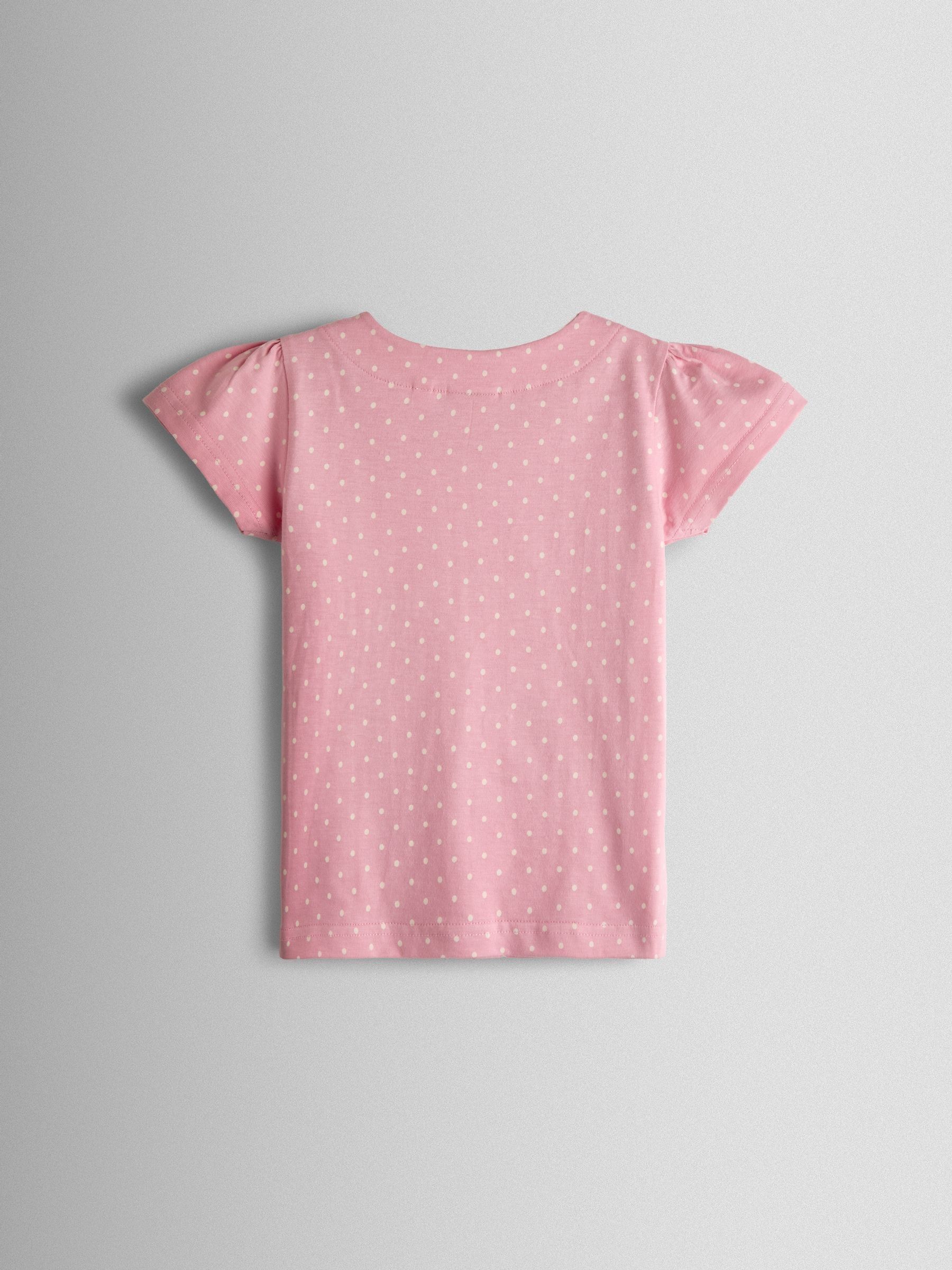 Light Pink Bunny And Mouse Appliqué T-Shirt - Image 2 of 3 Light Pink Bunny And Mouse Appliqué T-Shirt - Image 2 of 3