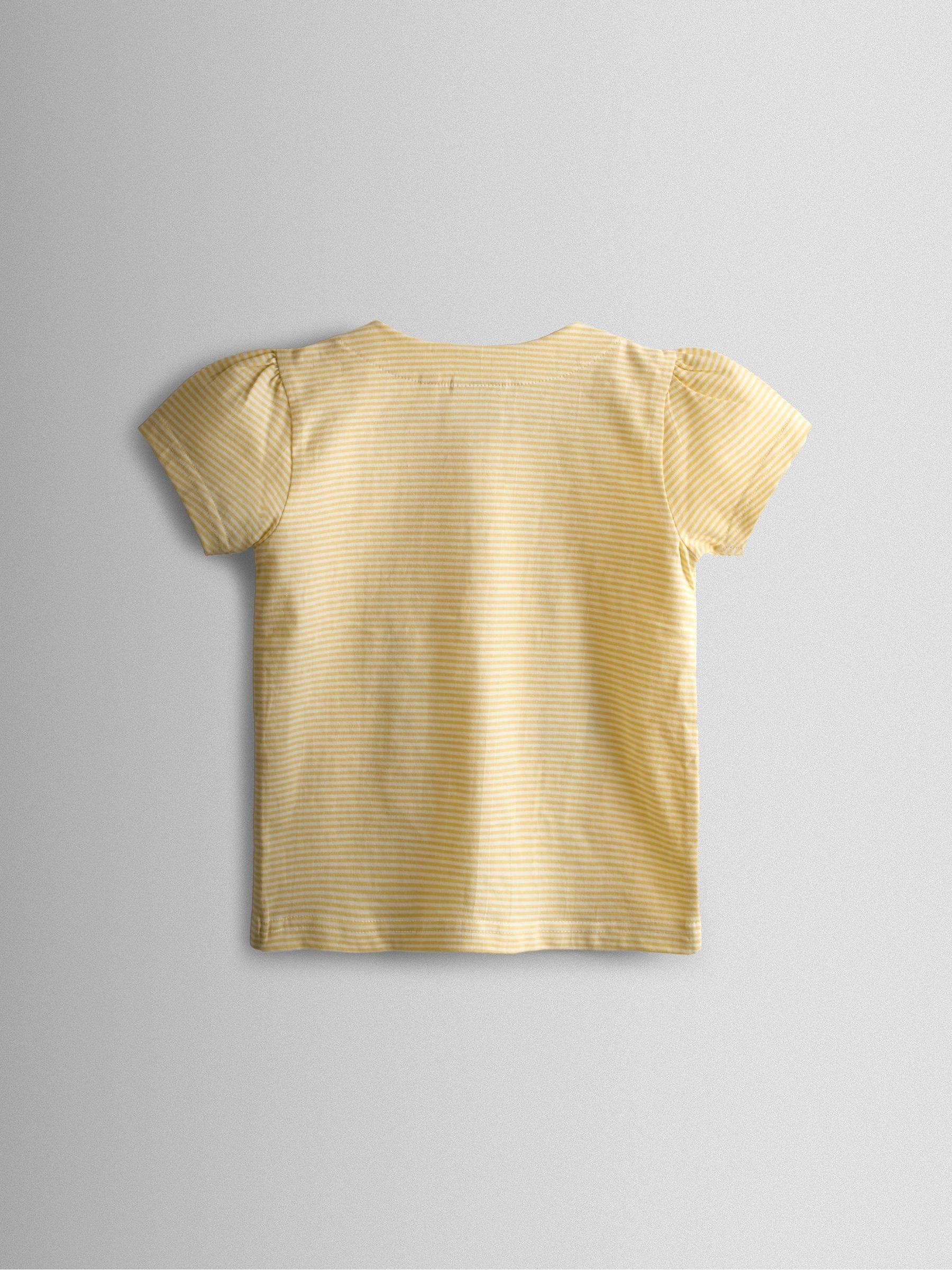 Light Yellow Duck Appliqué Pet In Pocket T-Shirt - Image 2 of 4