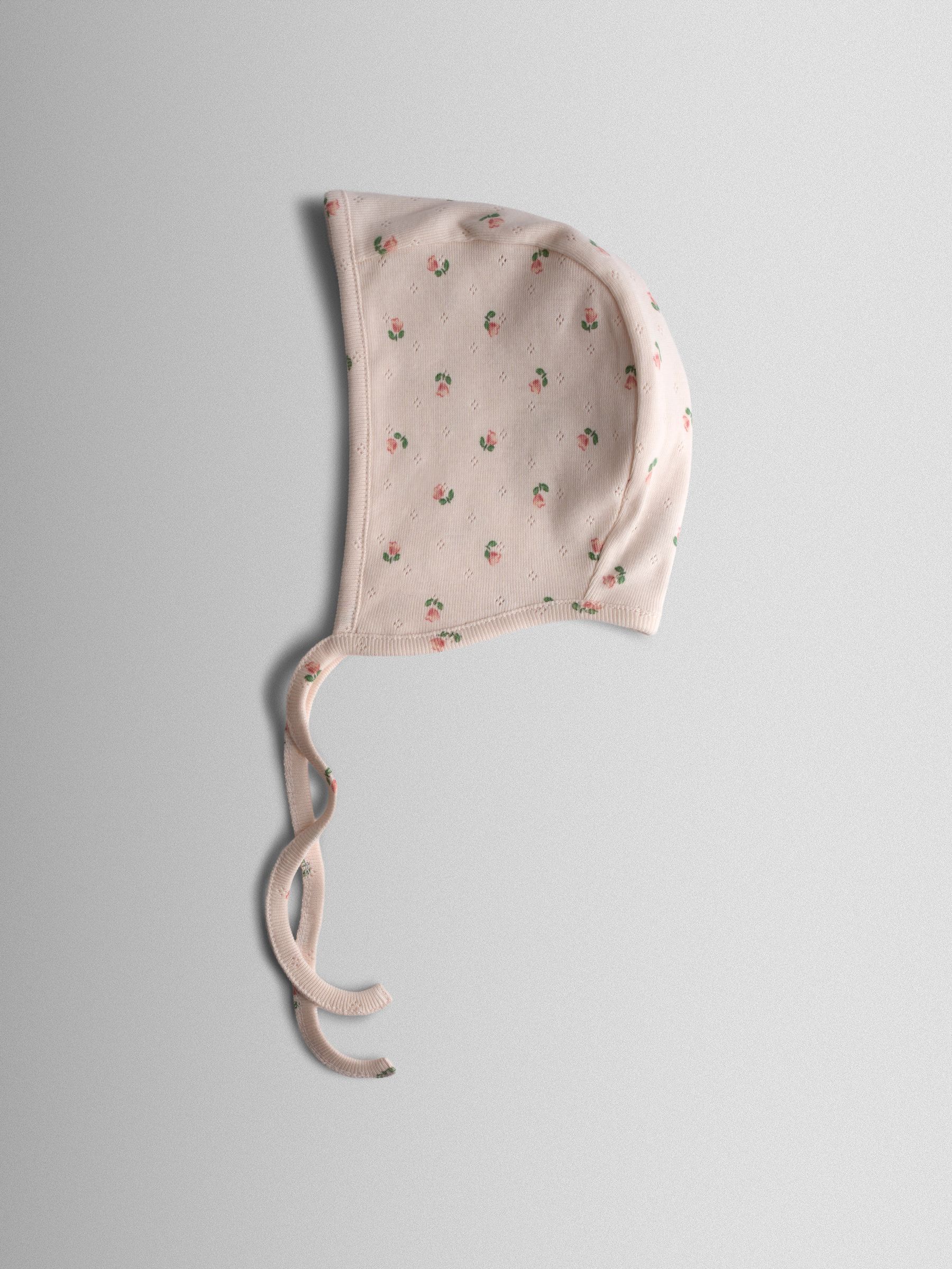 Cream Floral 2-Pack Bonnets - Image 3 of 4