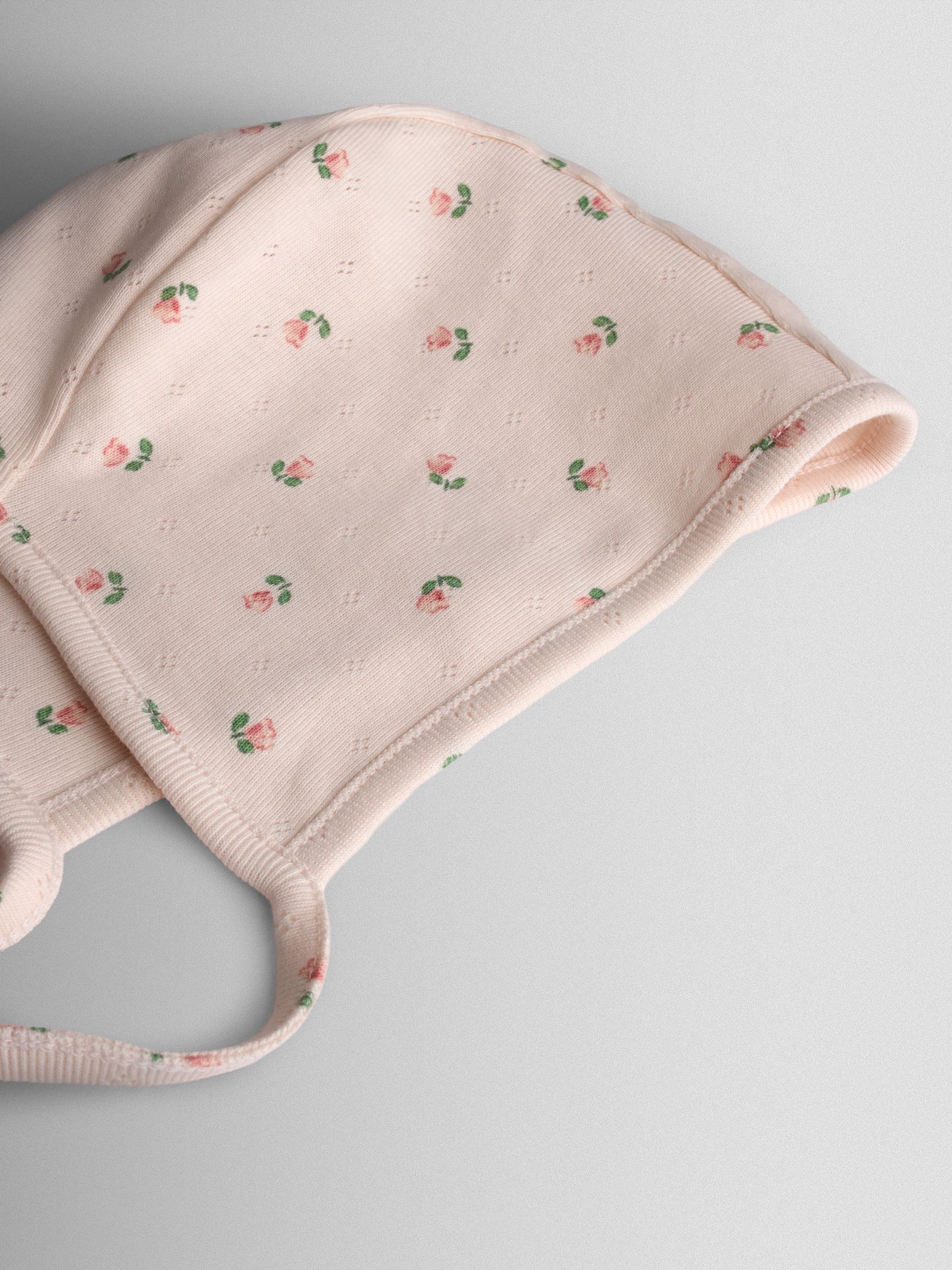 Cream Floral 2-Pack Bonnets - Image 4 of 4