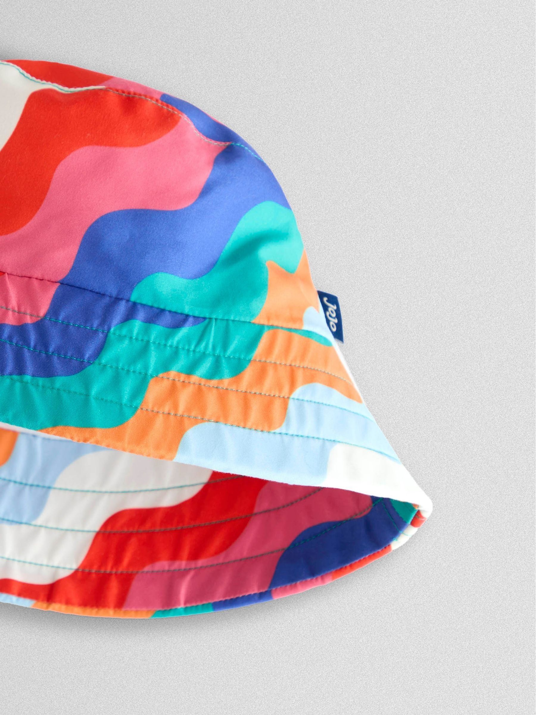 Multi-Coloured Wavy Stripe Bucket Hat - Image 4 of 4