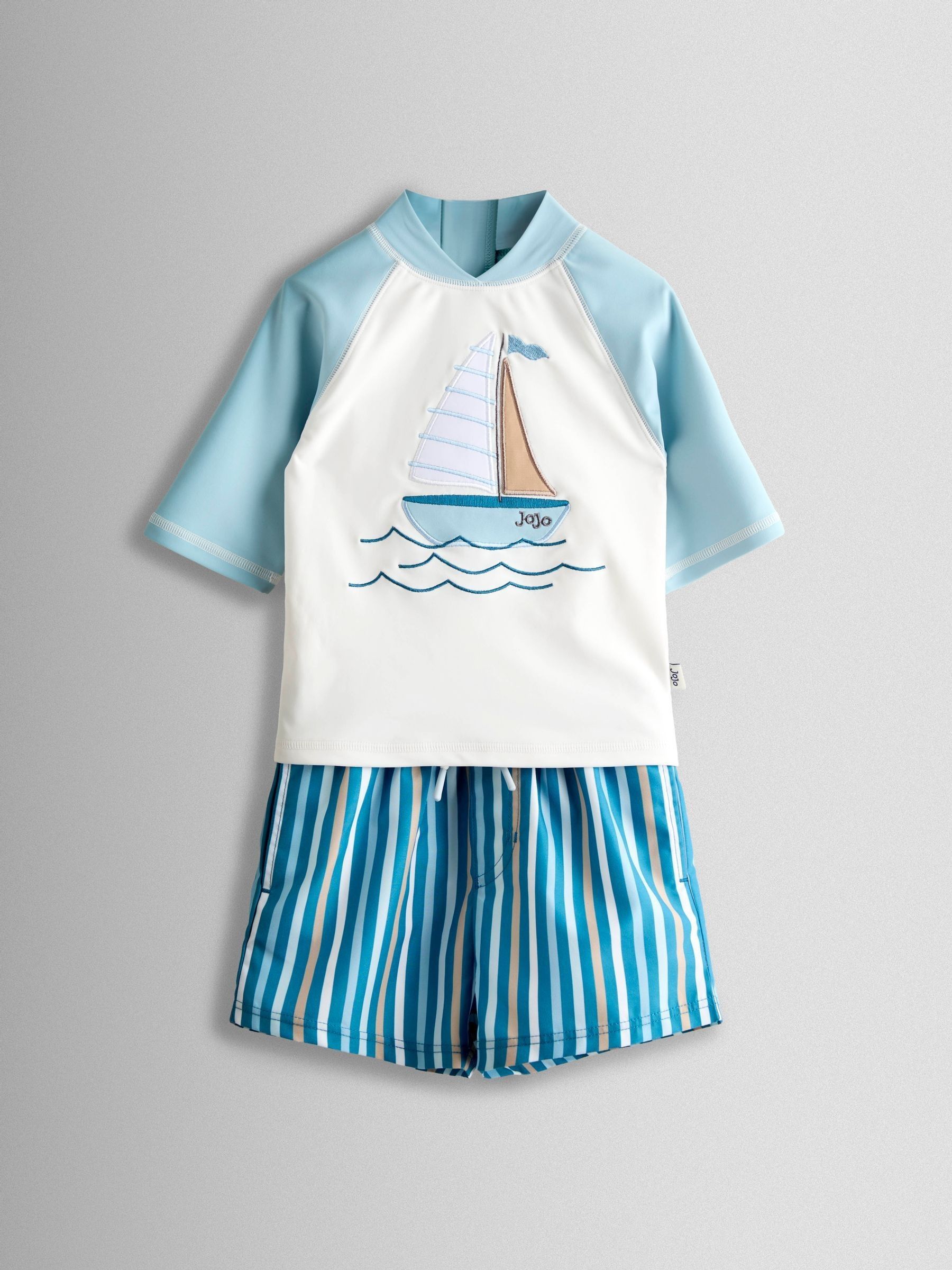 Blue Applique Long Sleeve Rash Vest Set - Image 2 of 7