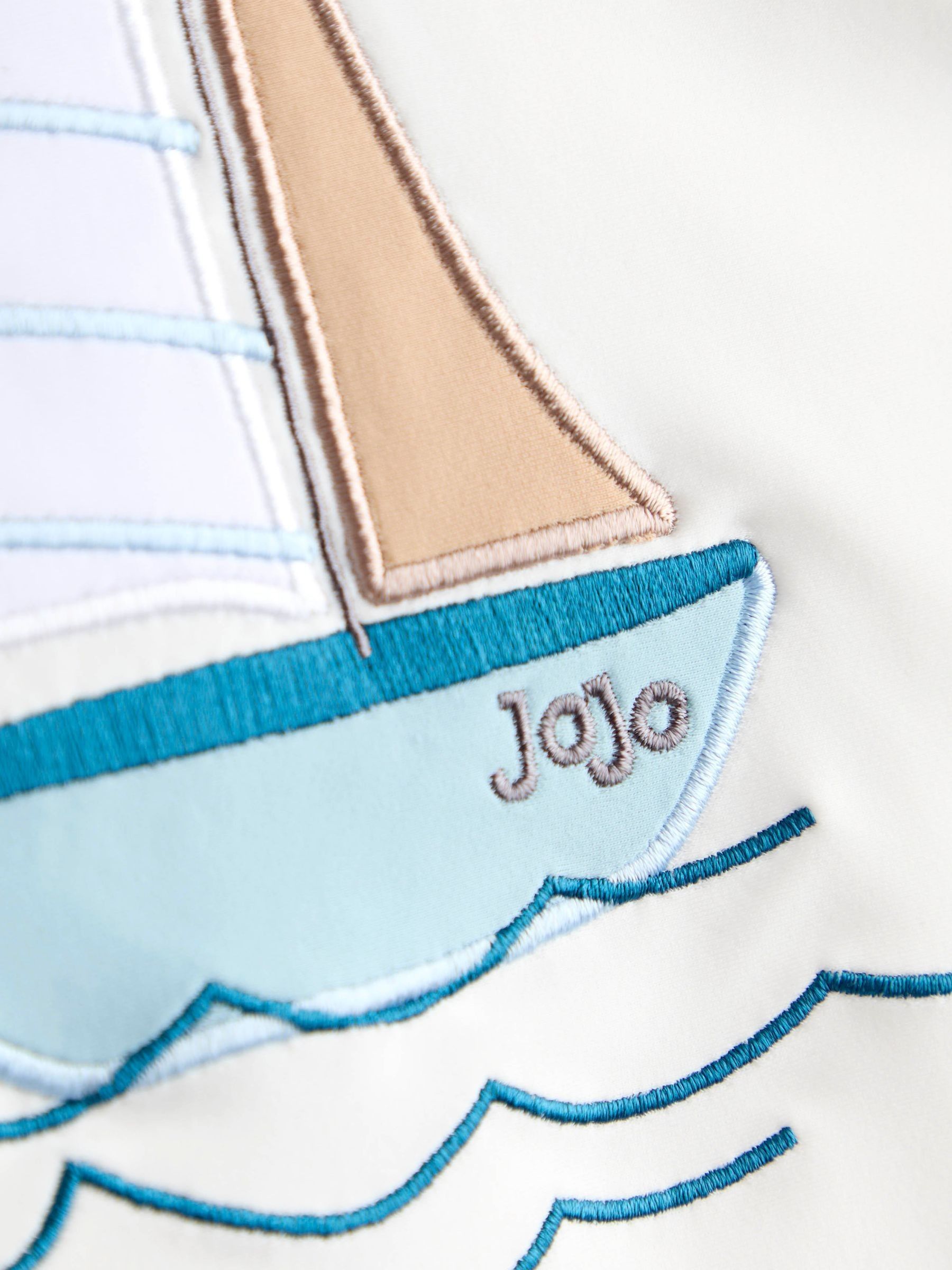 Blue Applique Long Sleeve Rash Vest Set - Image 4 of 7