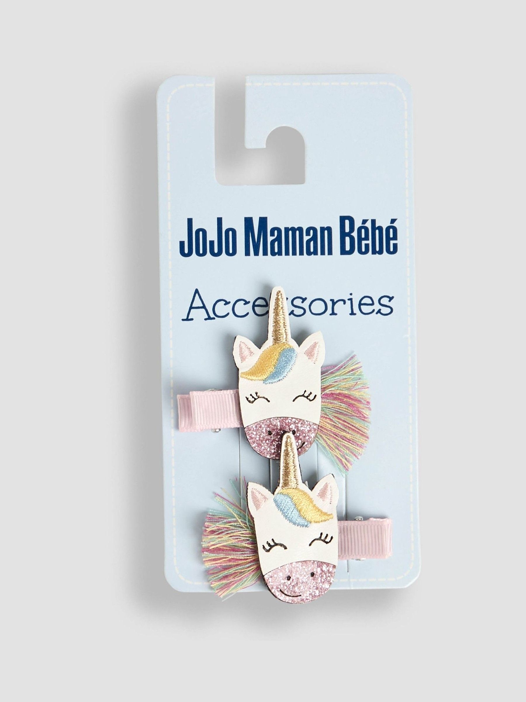 Pink Unicorn Clips 2 Pack - Image 1 of 3