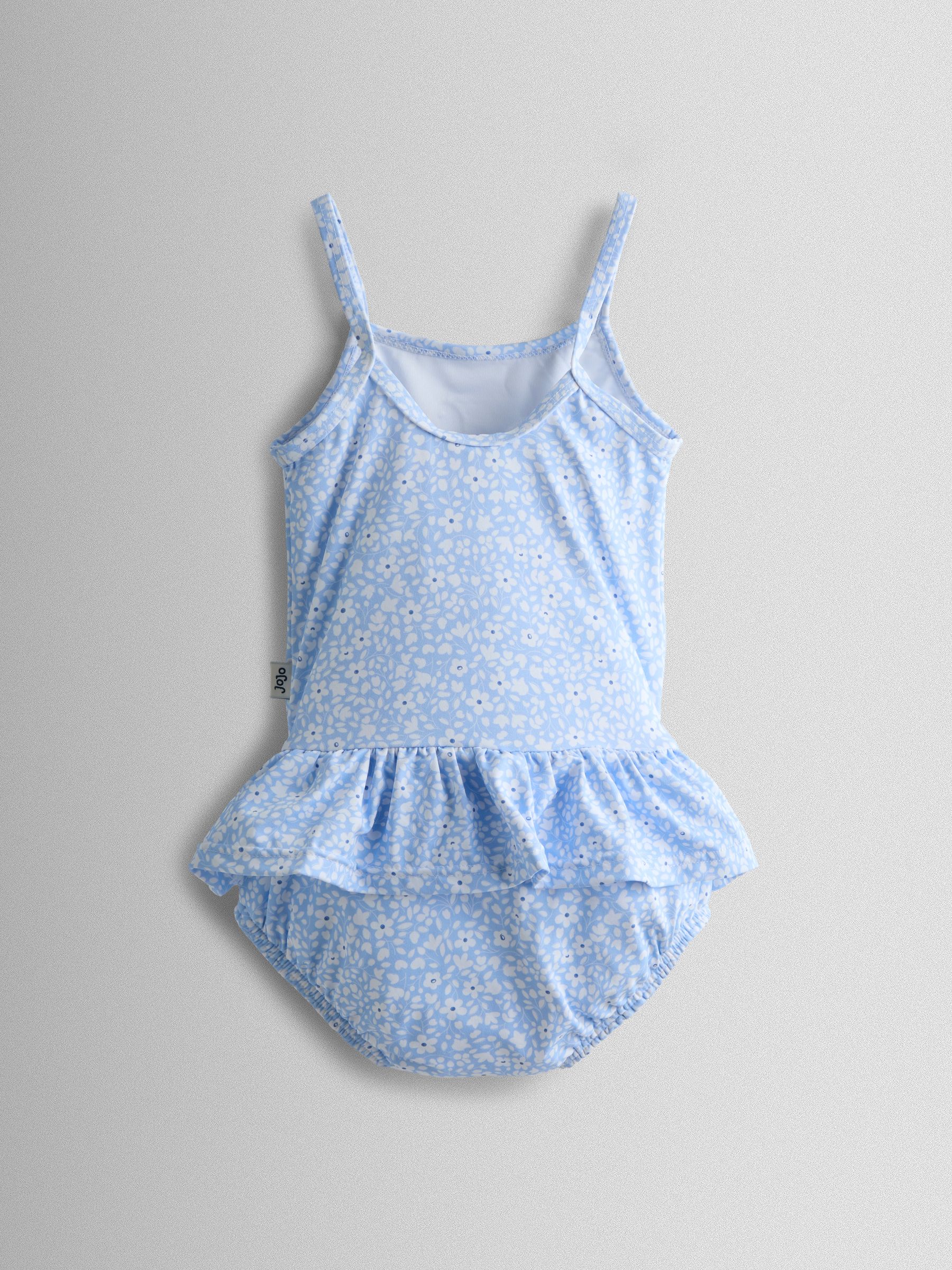 Blue Ditsy Duck Appliqué Swimsuit With Integral Nappy - Image 3 of 5