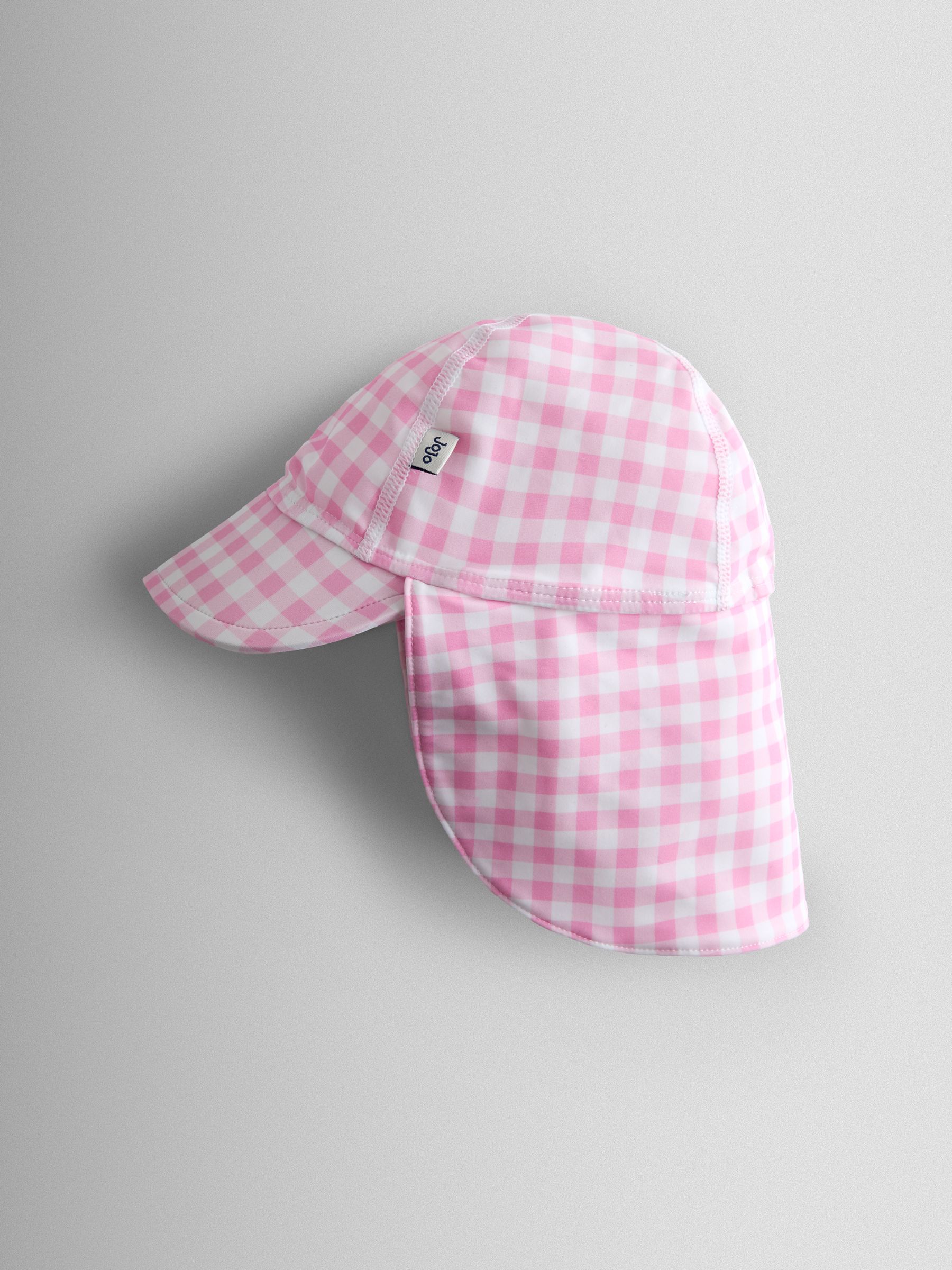 Pink Gingham UV Sun Protection Swim Hat - Image 1 of 4