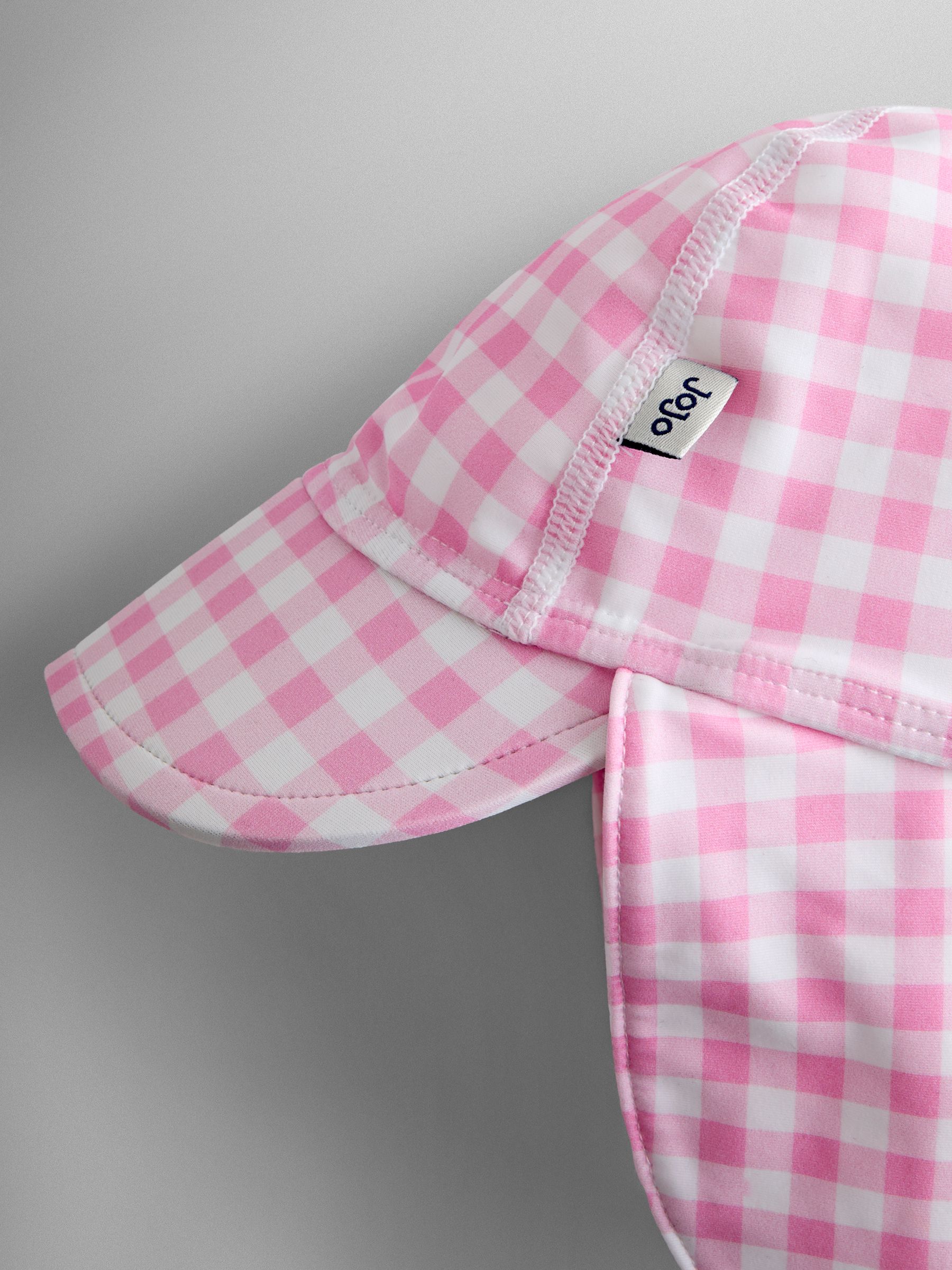 Pink Gingham UV Sun Protection Swim Hat - Image 2 of 4