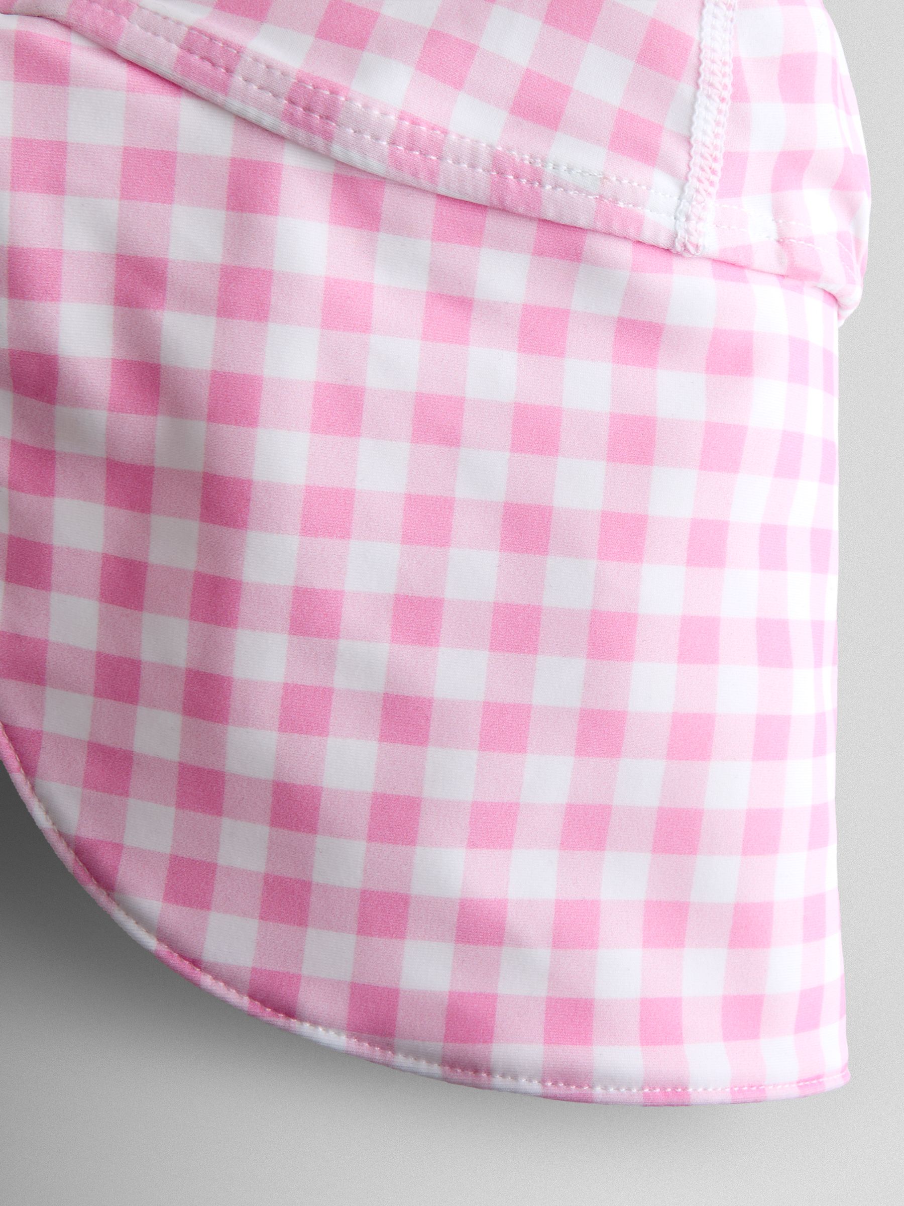 Pink Gingham UV Sun Protection Swim Hat - Image 3 of 4