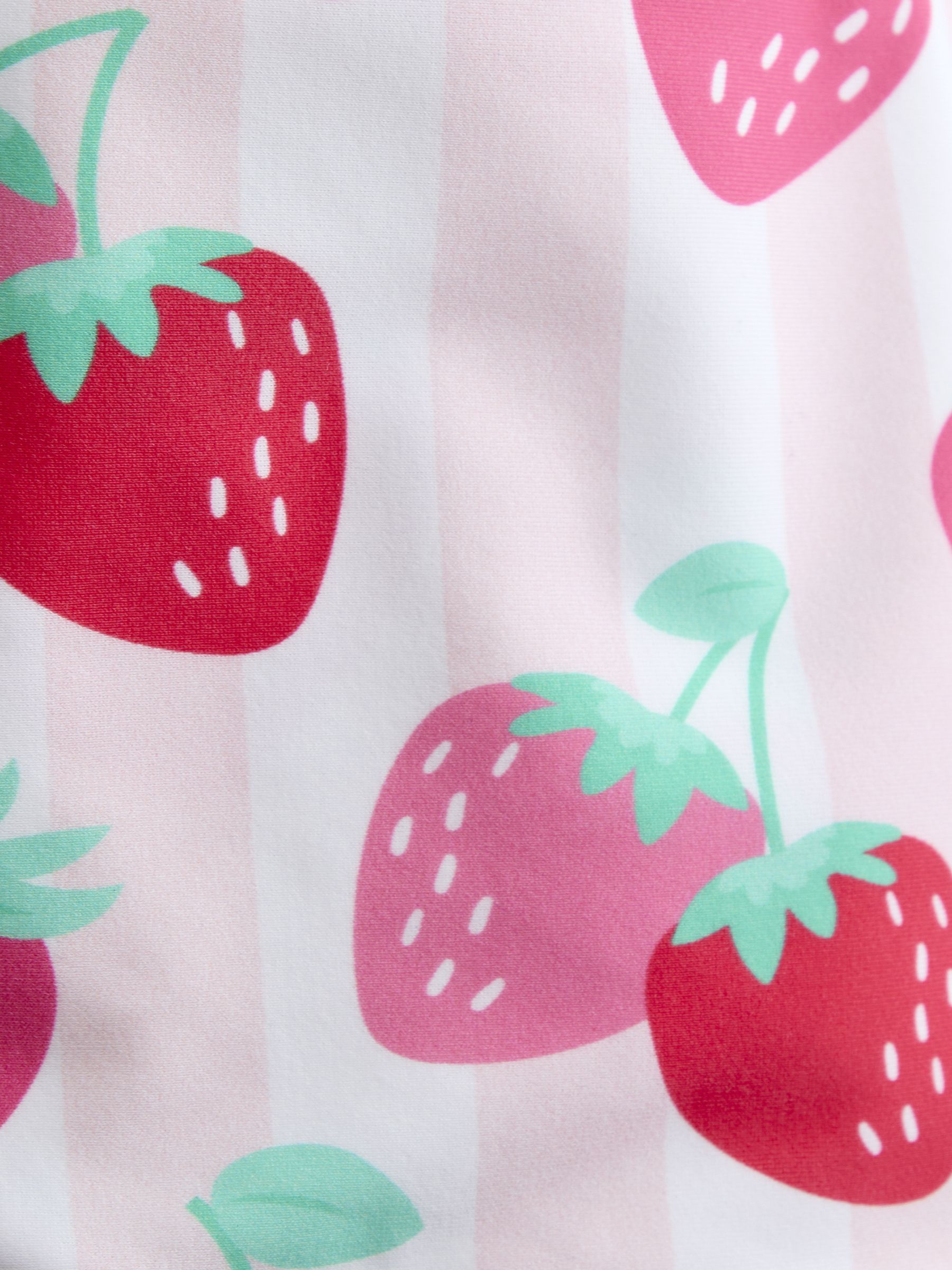 Pink Strawberry Stripe UV Sun Protection Swim Hat - Image 3 of 3