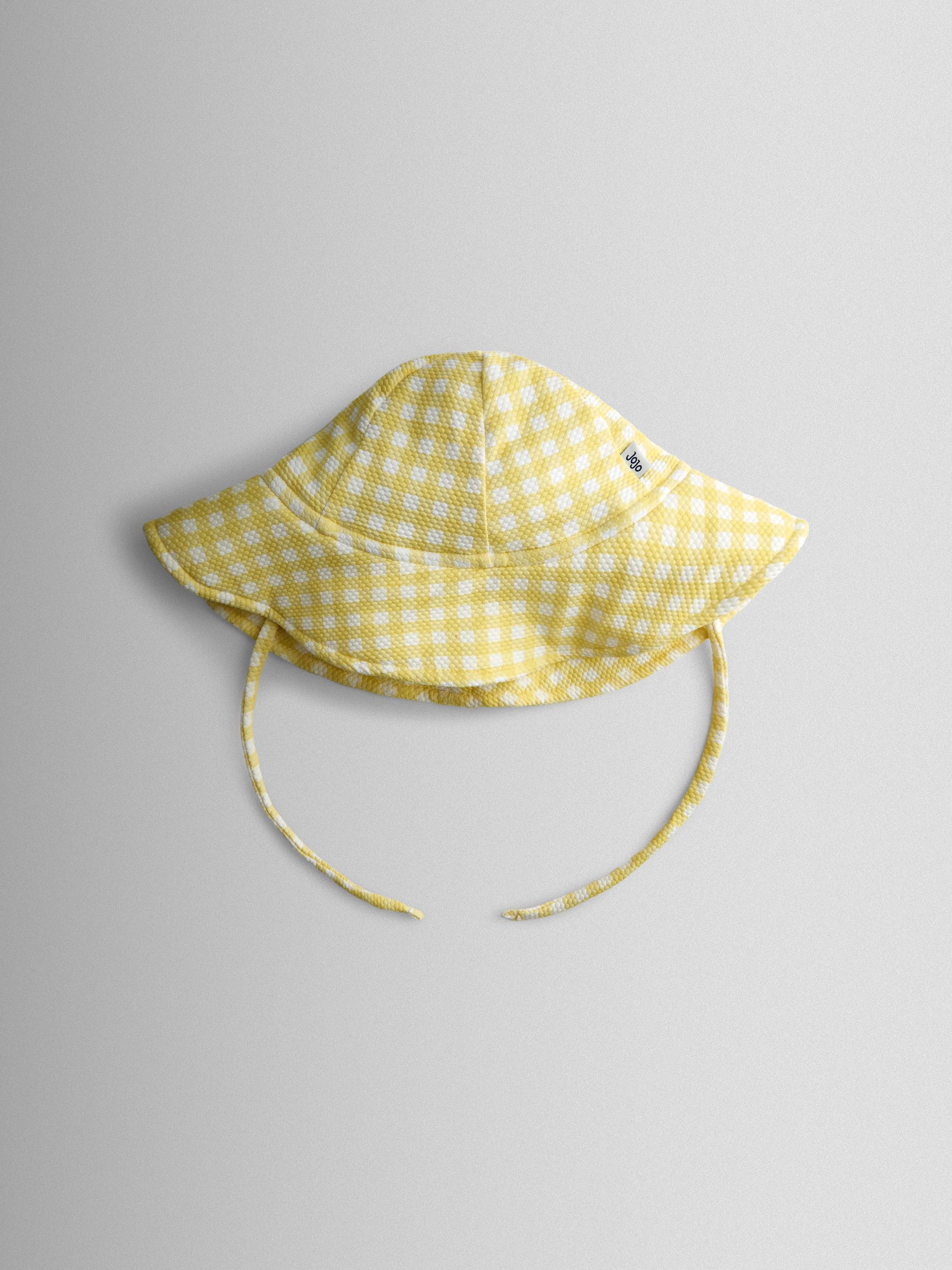 Yellow Floral Floppy Sun Hat - Image 1 of 4