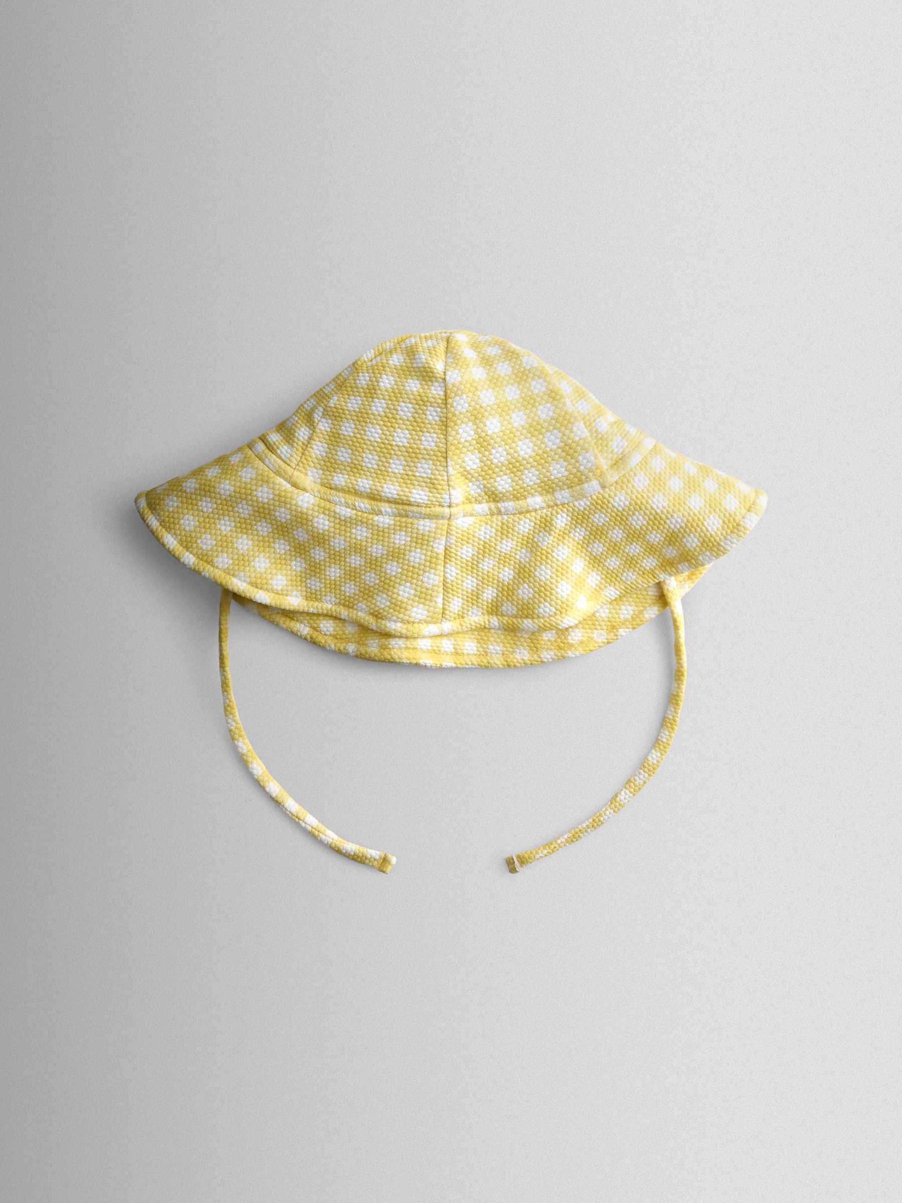 Yellow Floral Floppy Sun Hat - Image 2 of 4 Yellow Floral Floppy Sun Hat - Image 2 of 4
