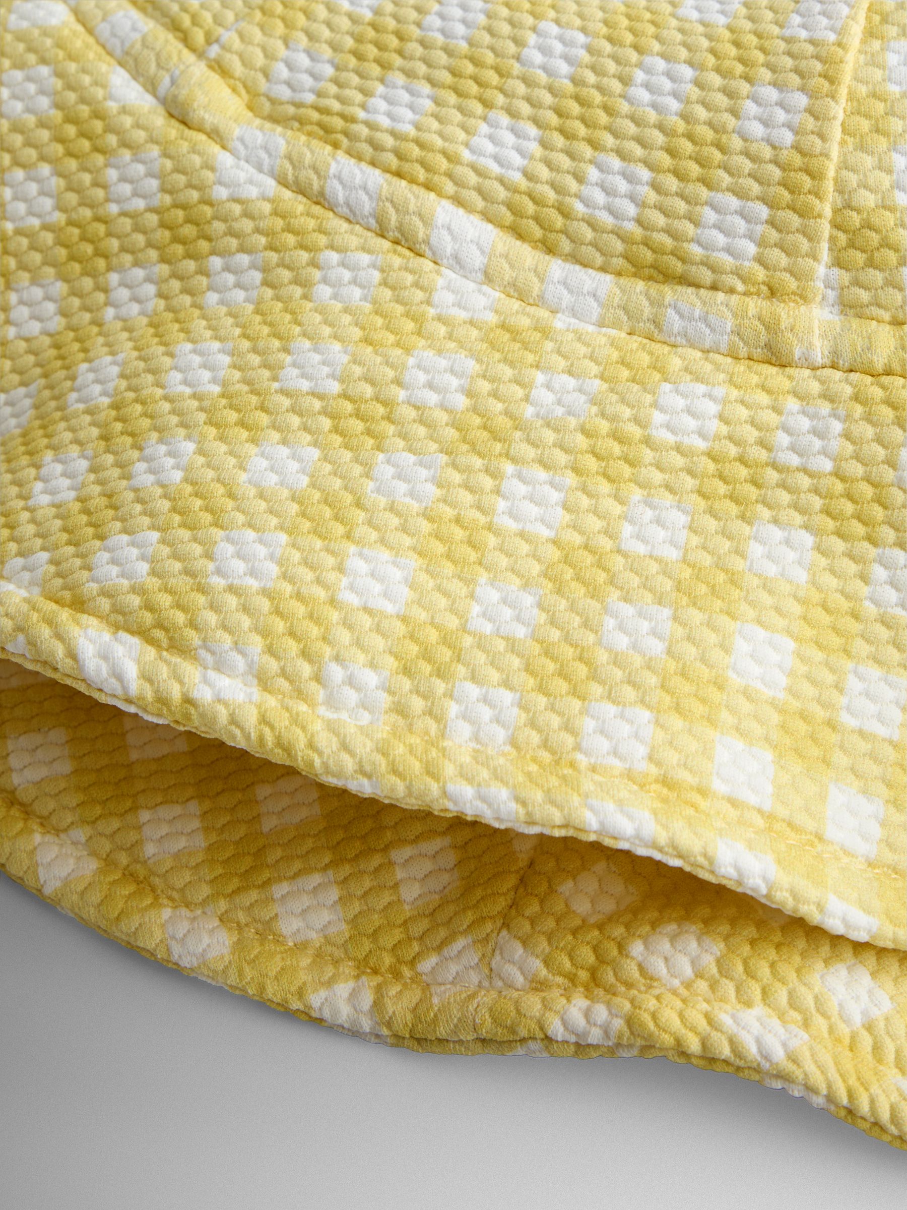 Yellow Floral Floppy Sun Hat - Image 4 of 4