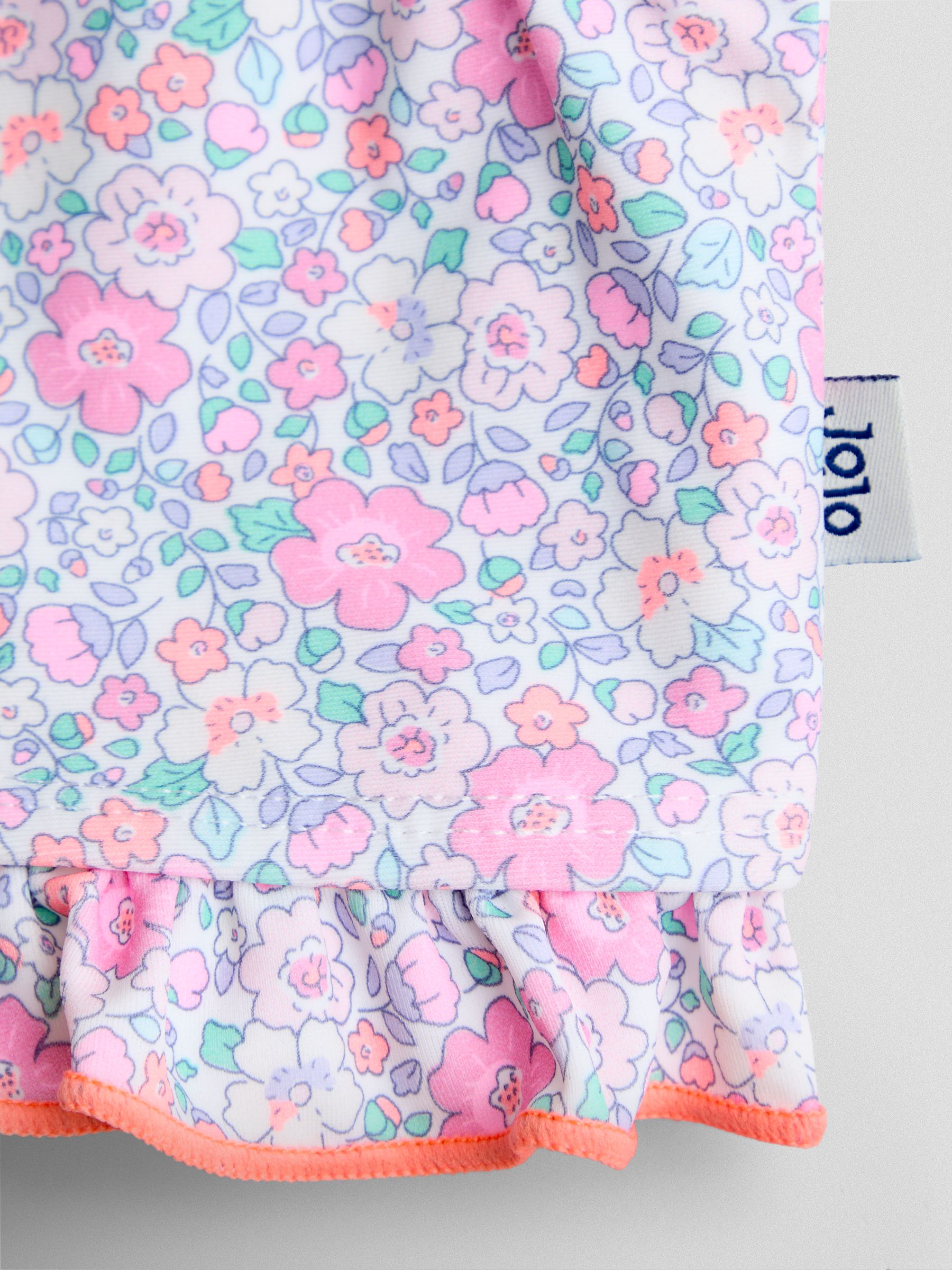 Neon Ditsy Frill Print 2-Piece Bikini Set - Image 7 of 7